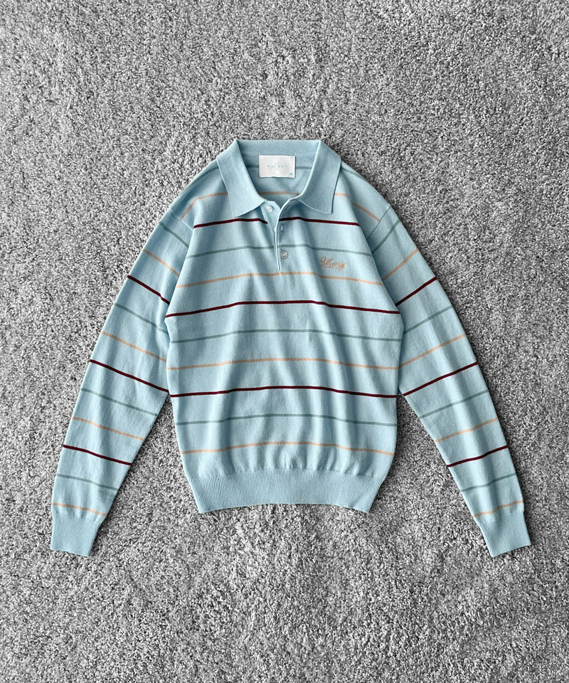 Whimsy Grandpa knit polo "BROWN"