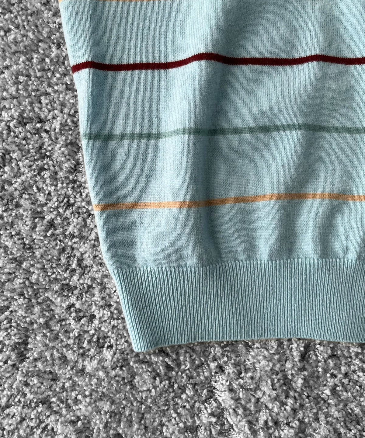 Whimsy Grandpa knit polo "LIGHT BLUE"