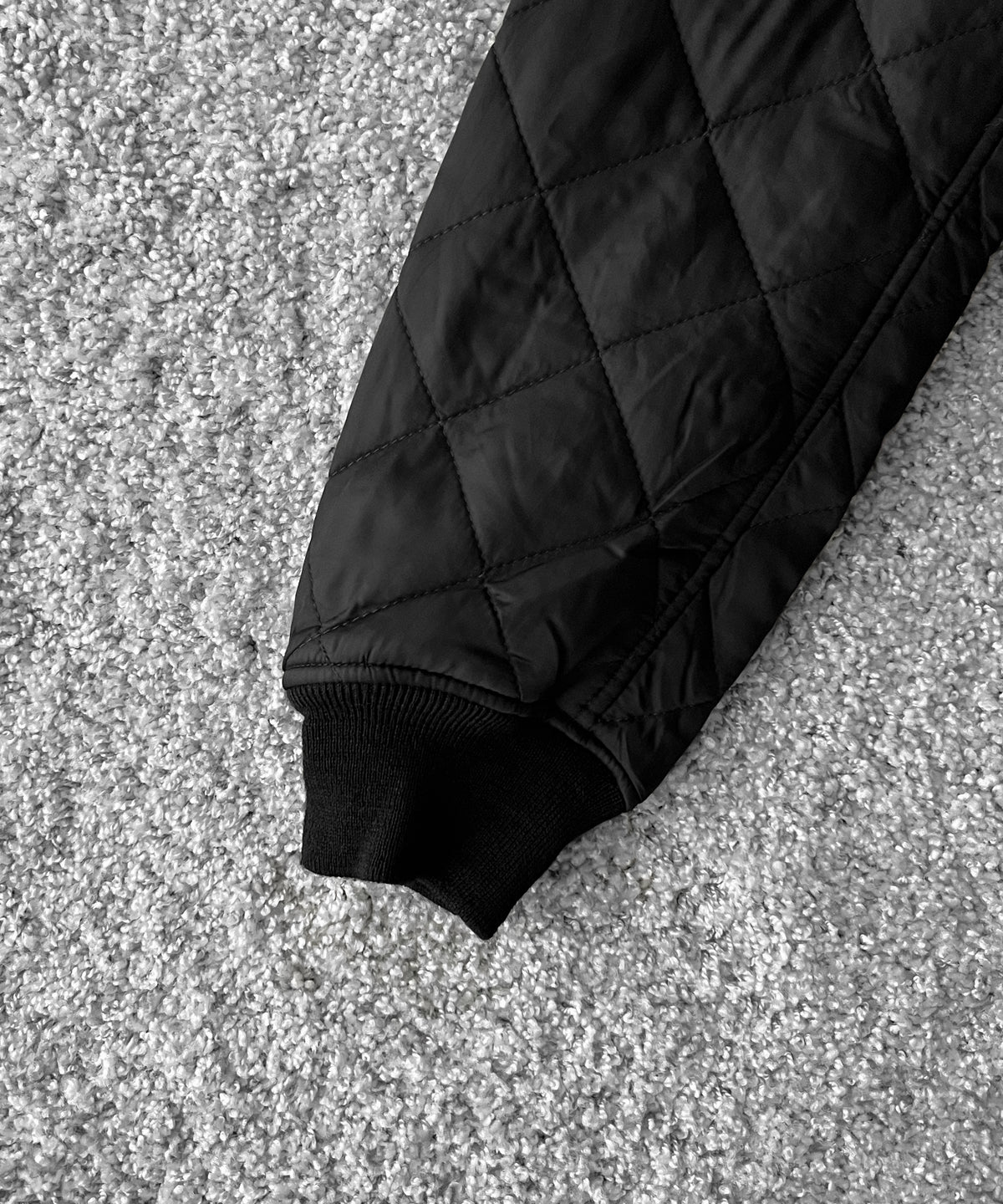 Engineered Garments A-1 jacket - polyester diamond quilt “BLACK”