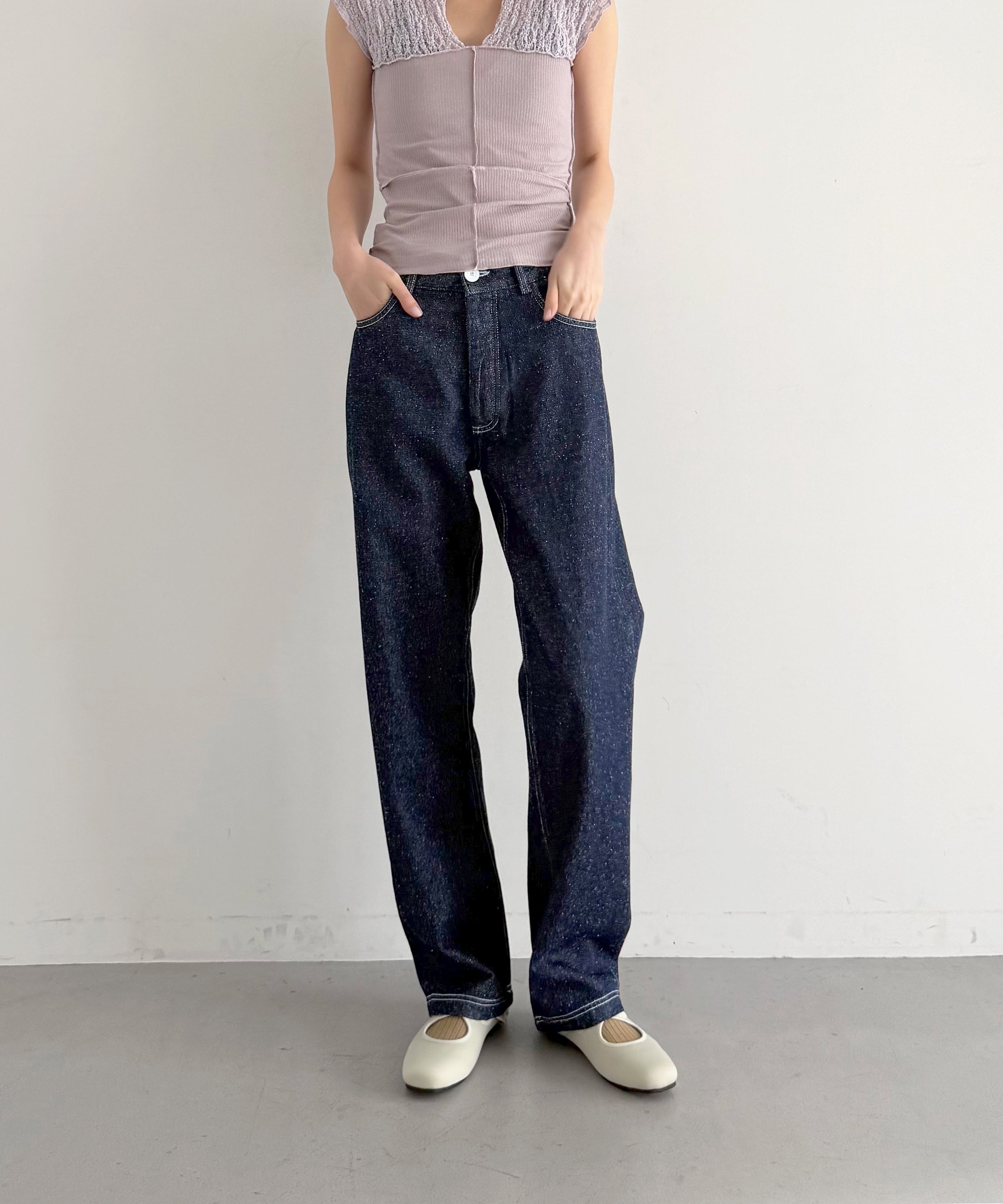 Baserange Tajo pants women "INDIGO BLUE"