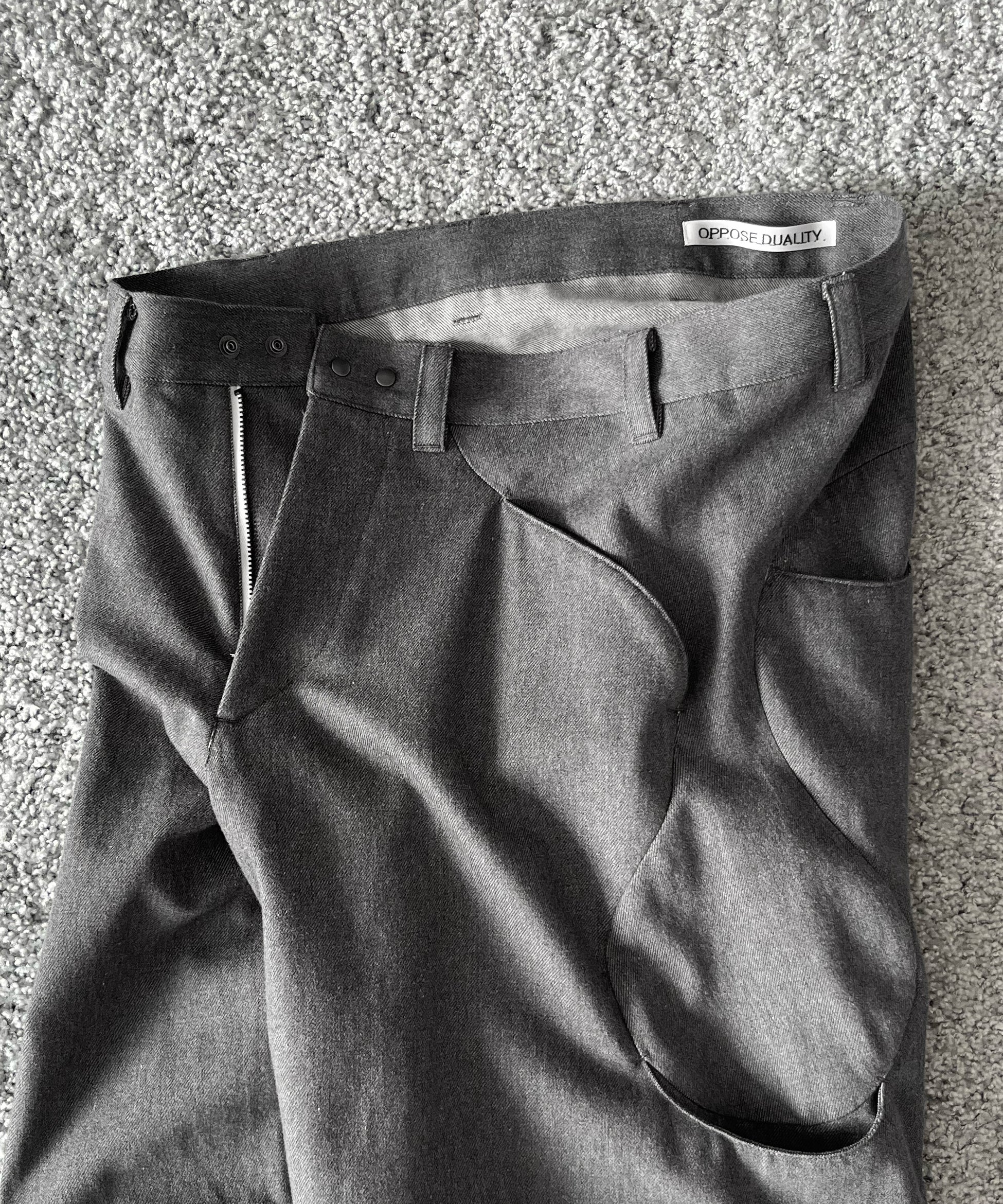 OPPOSE DUALITY Sub ong denim trs "GRAY"
