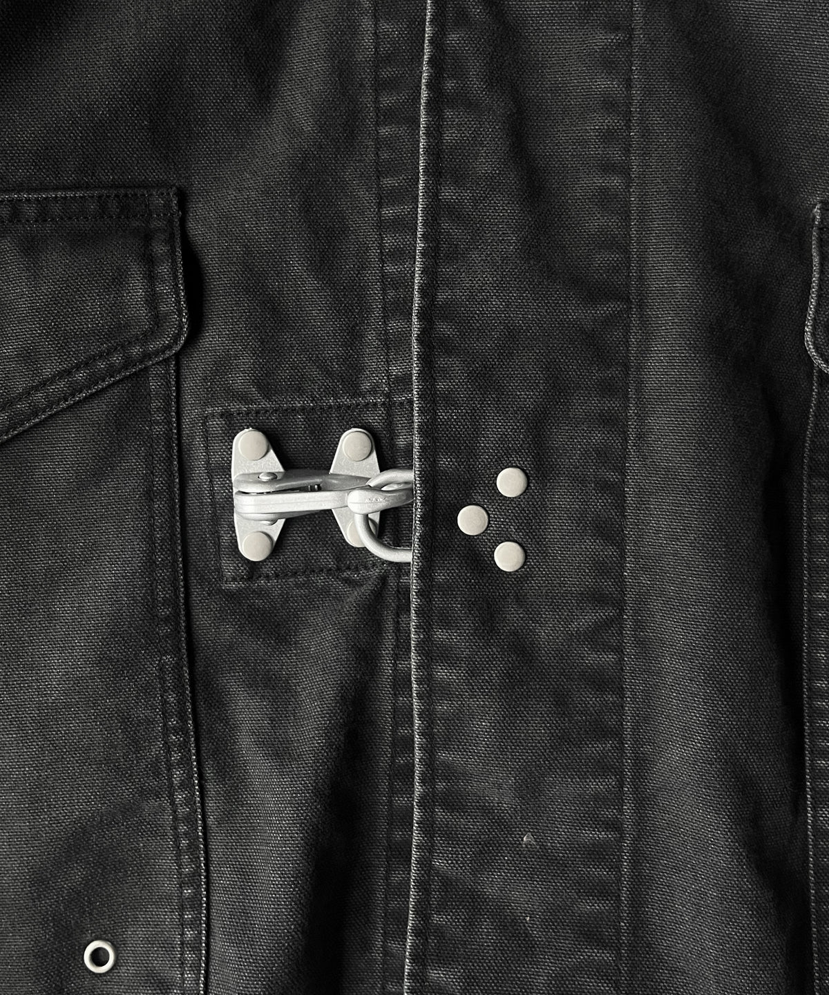 ensou. Fireman parka "B.BLACK"