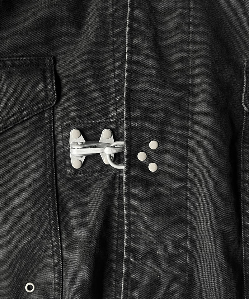 ensou. Fireman parka "B.BLACK"