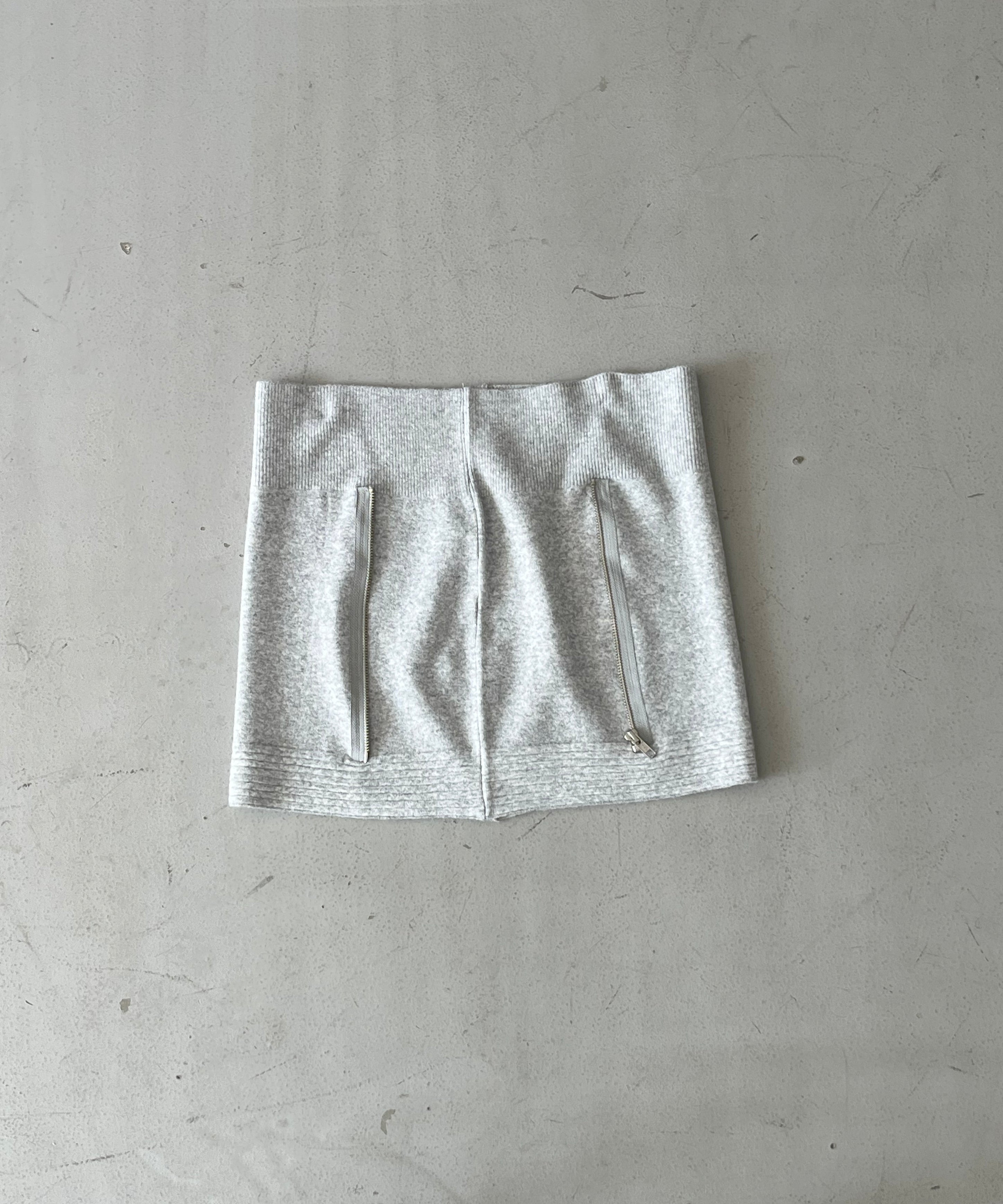 ULIKASANCTUS Zip knit tube top "SOFT TERRACOTTA"