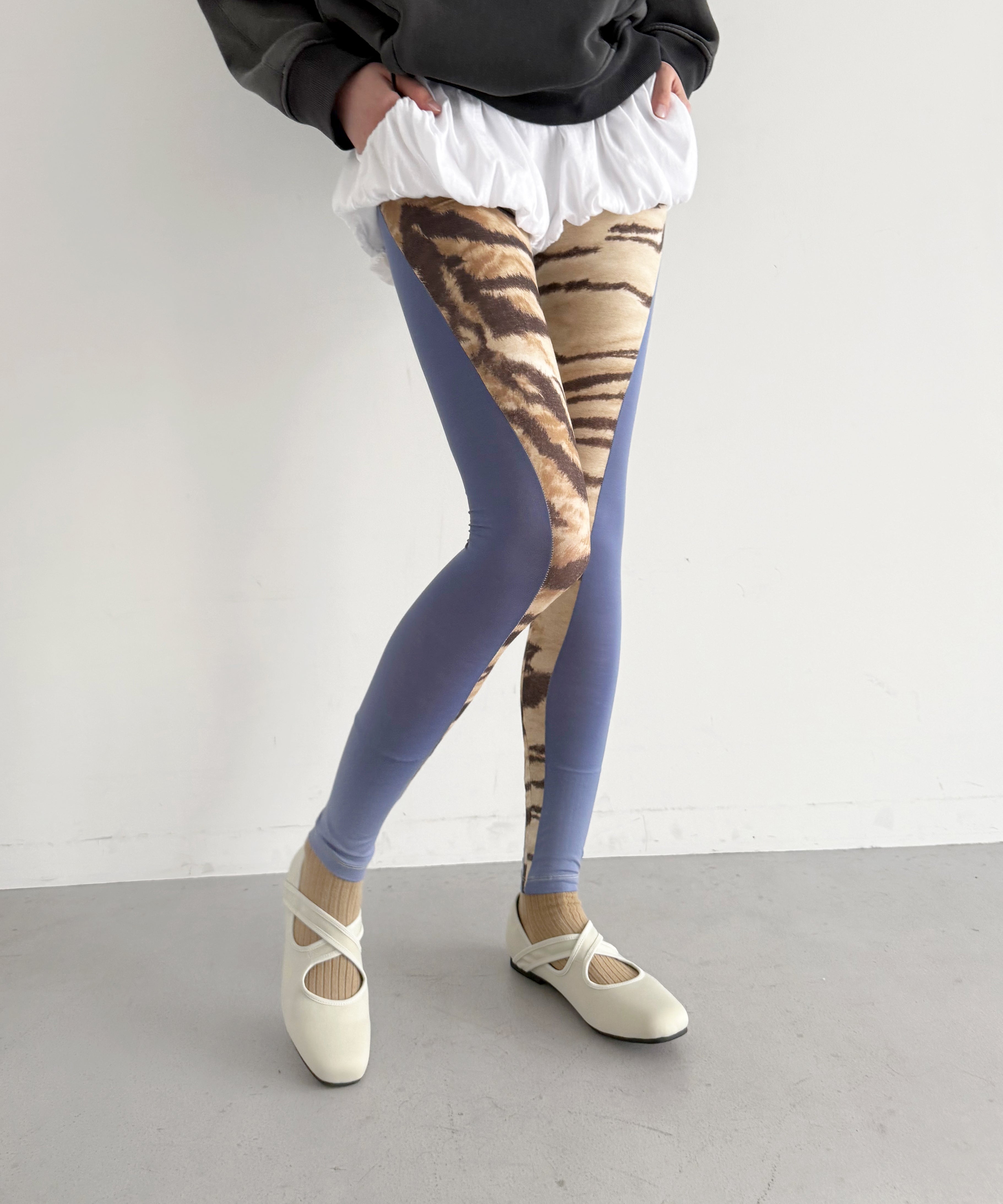 Baserange Net leggins "TIGER / KOEL BLUE"