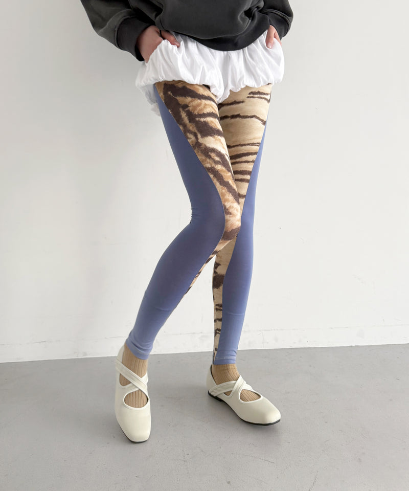 Baserange Net leggins "TIGER / KOEL BLUE"