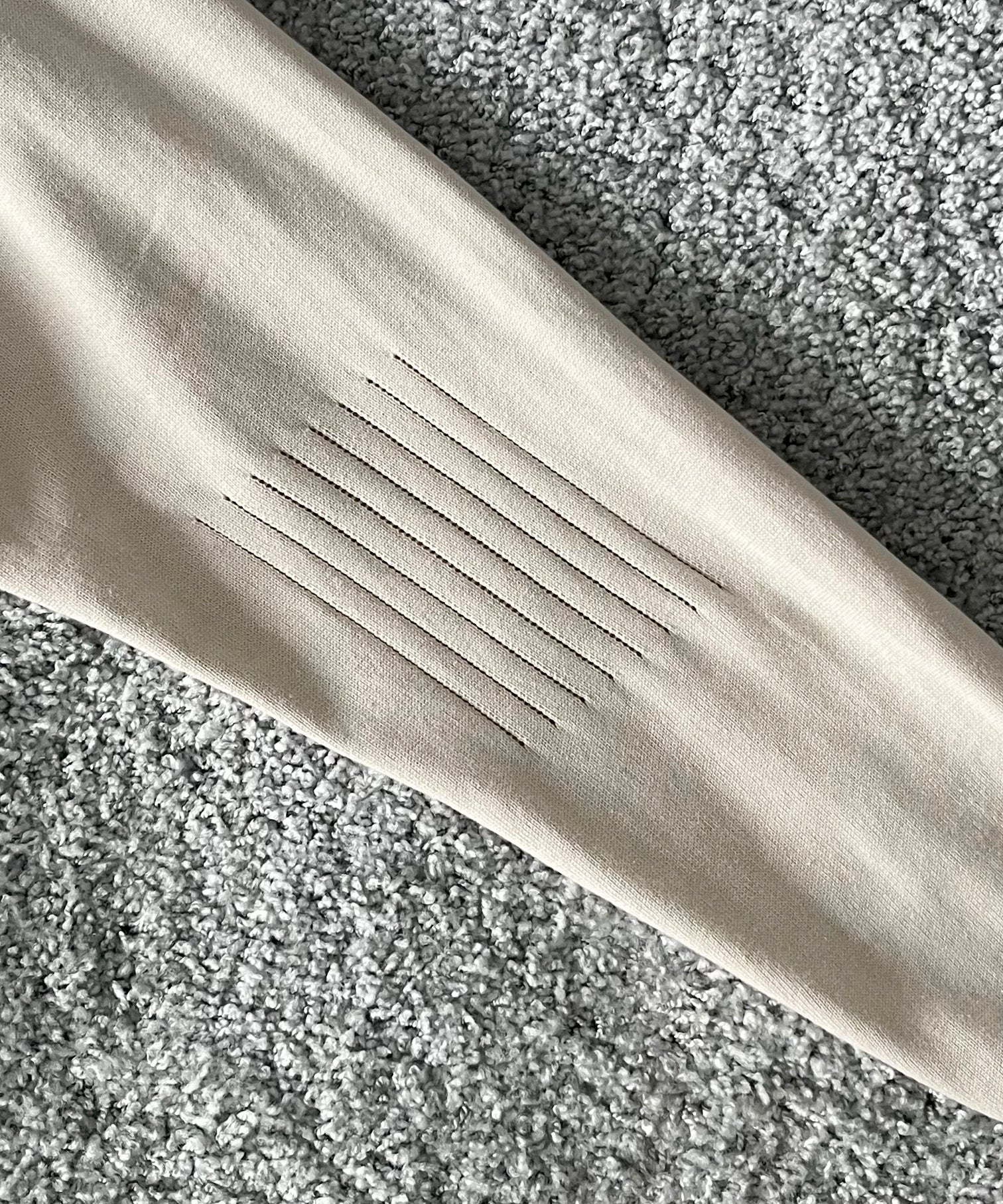 SAN SAN GEAR Knit zip-up hoodie "BEIGE"