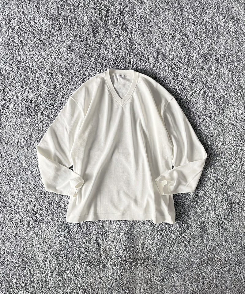 【EXCLUSIVE】crepuscule Washi v/n pullover "WHITE"