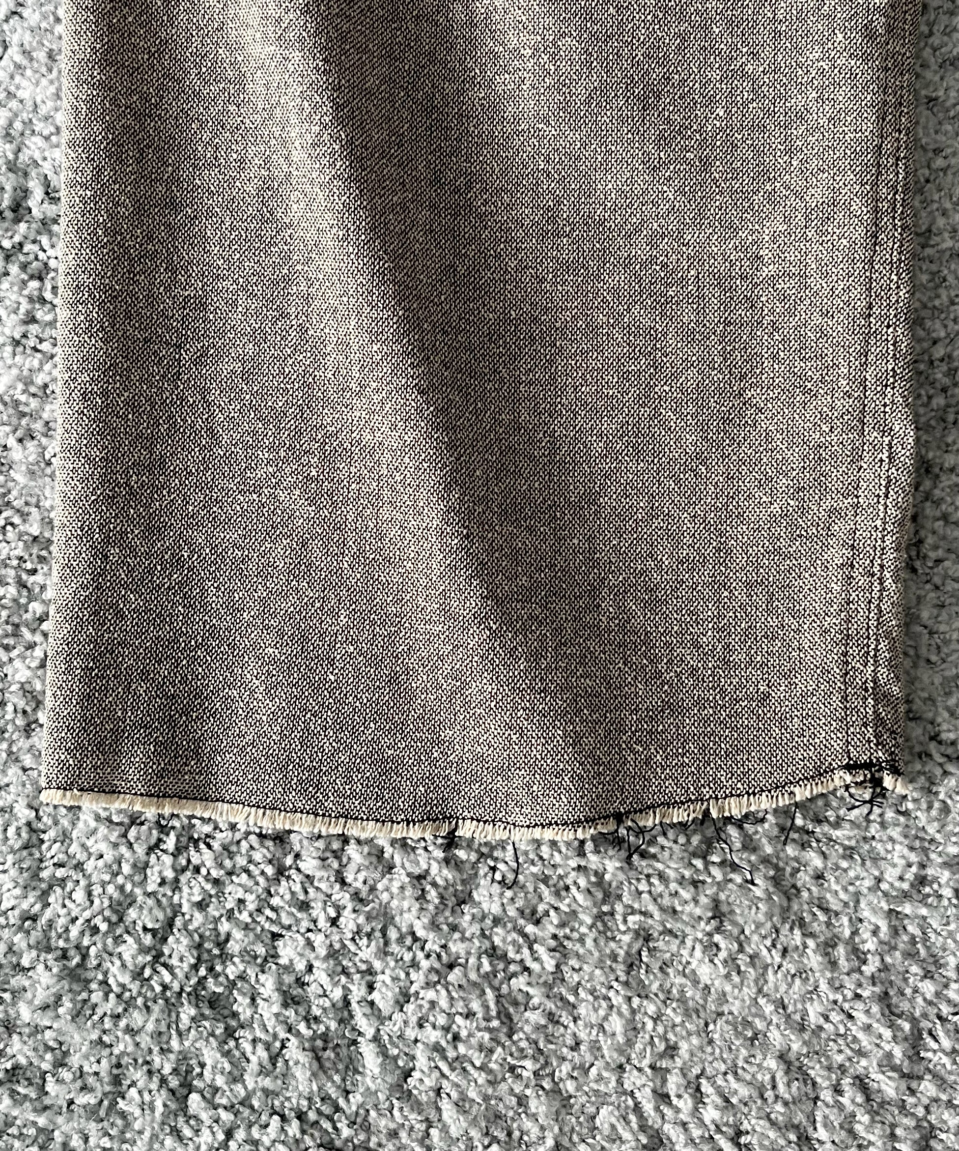 saby Tuck-baggy type 3 - bishu japan silk linen fab -  "OFF×BLACK"