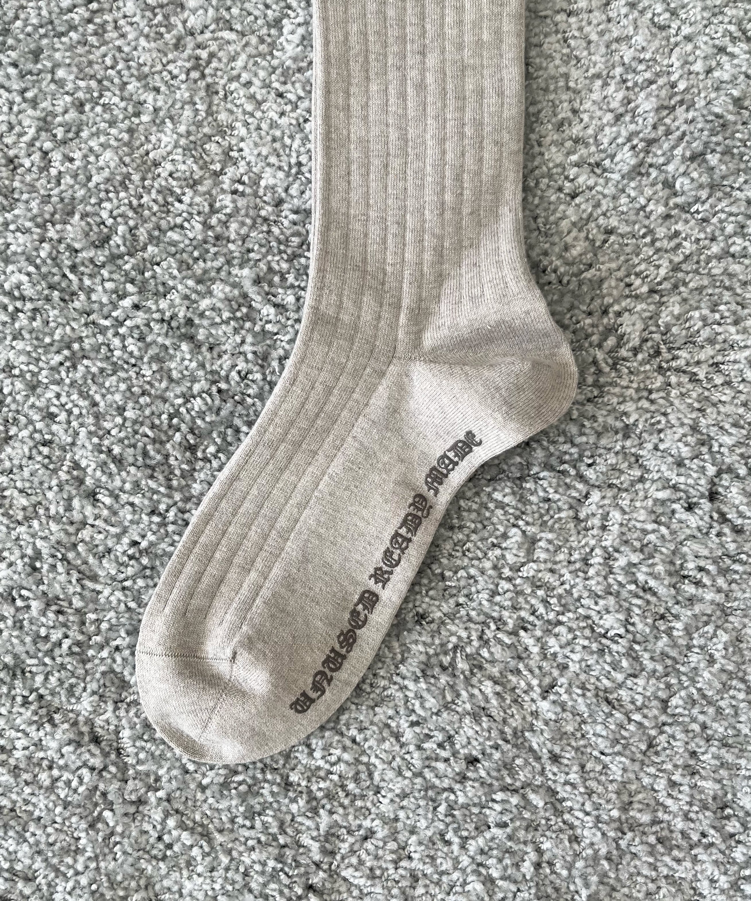 UNUSED Uh0631 Rib socks "GRAY"