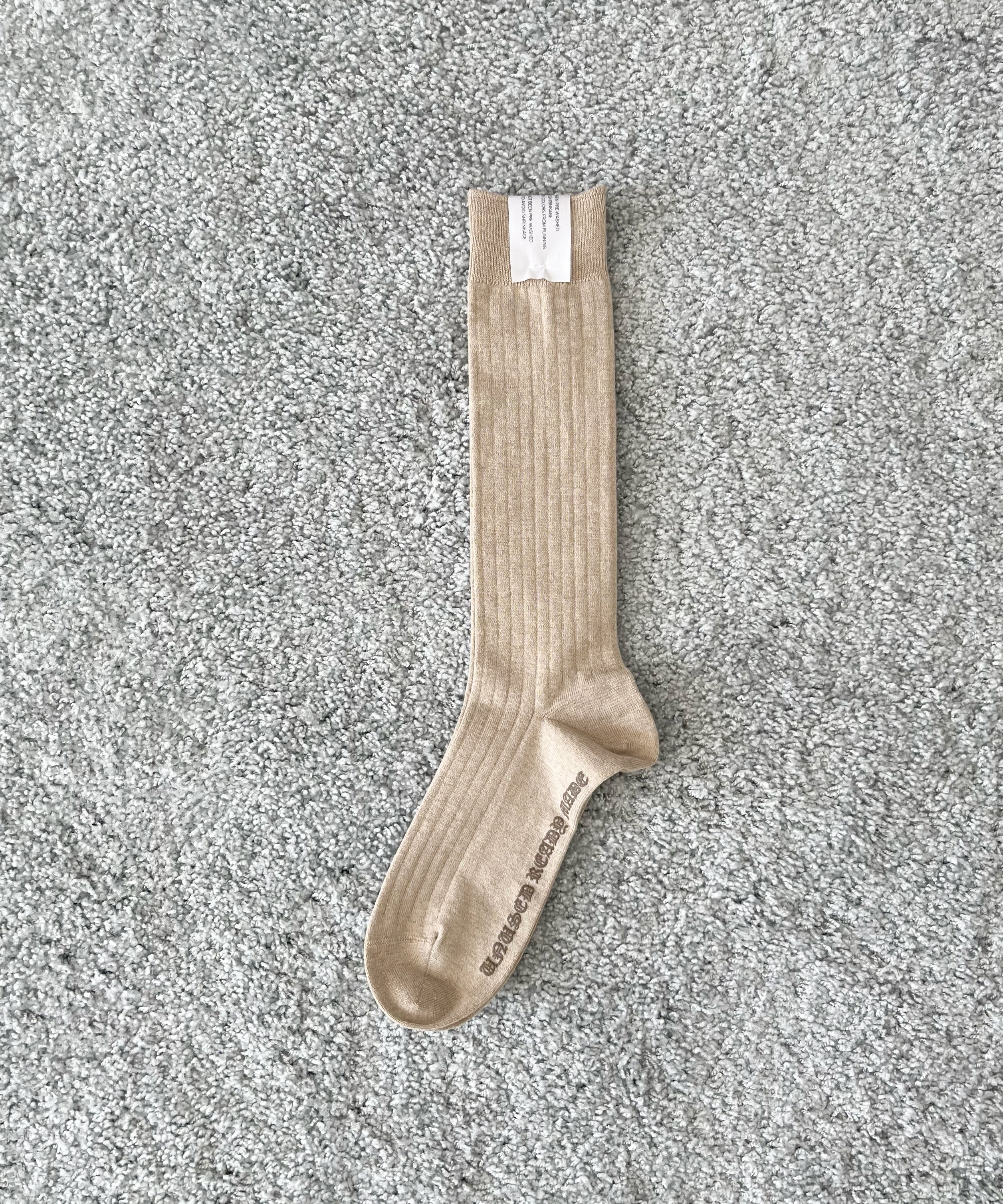 UNUSED Uh0631 Rib socks "OFF WHITE"