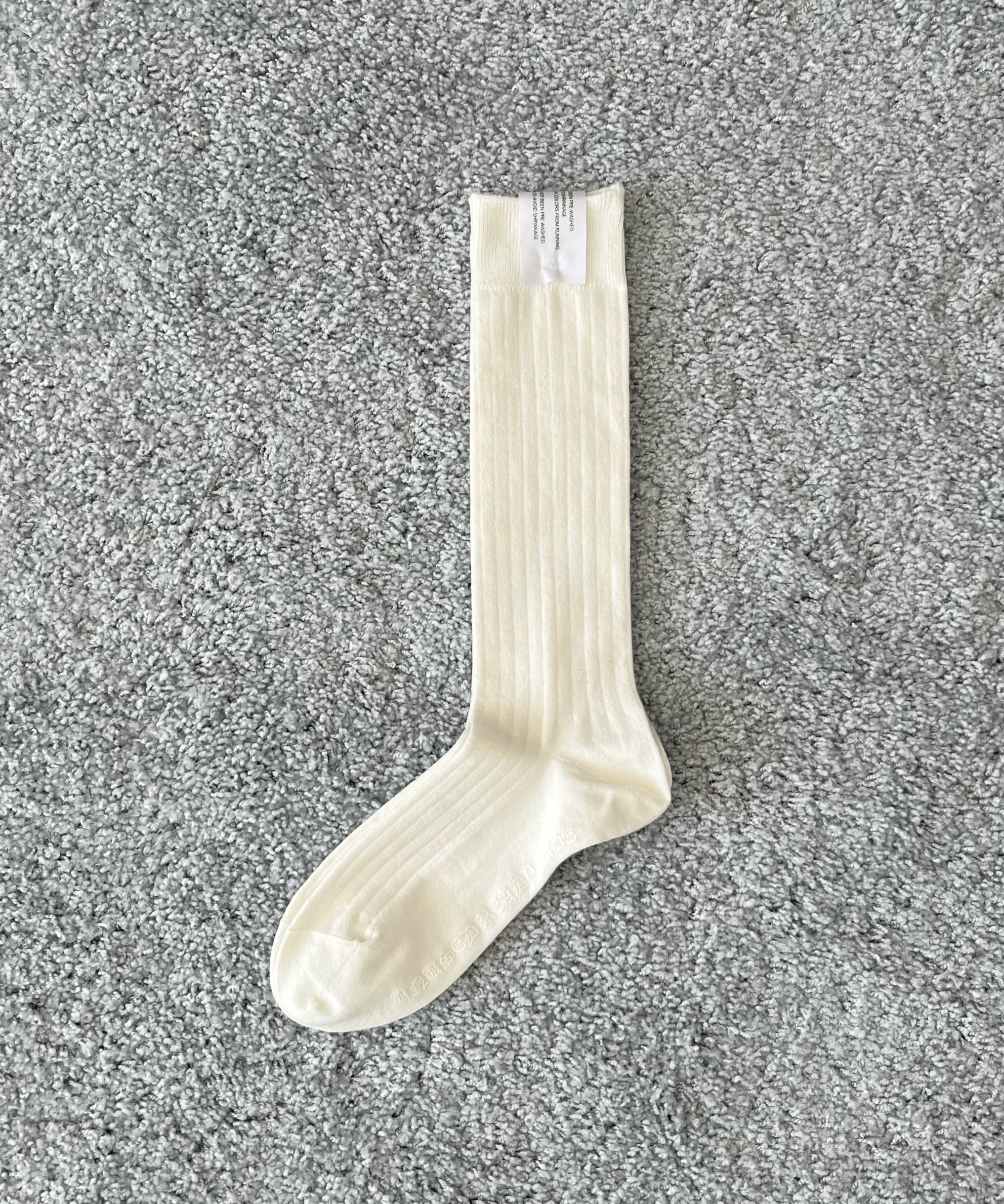 UNUSED Uh0631 Rib socks "GRAY"