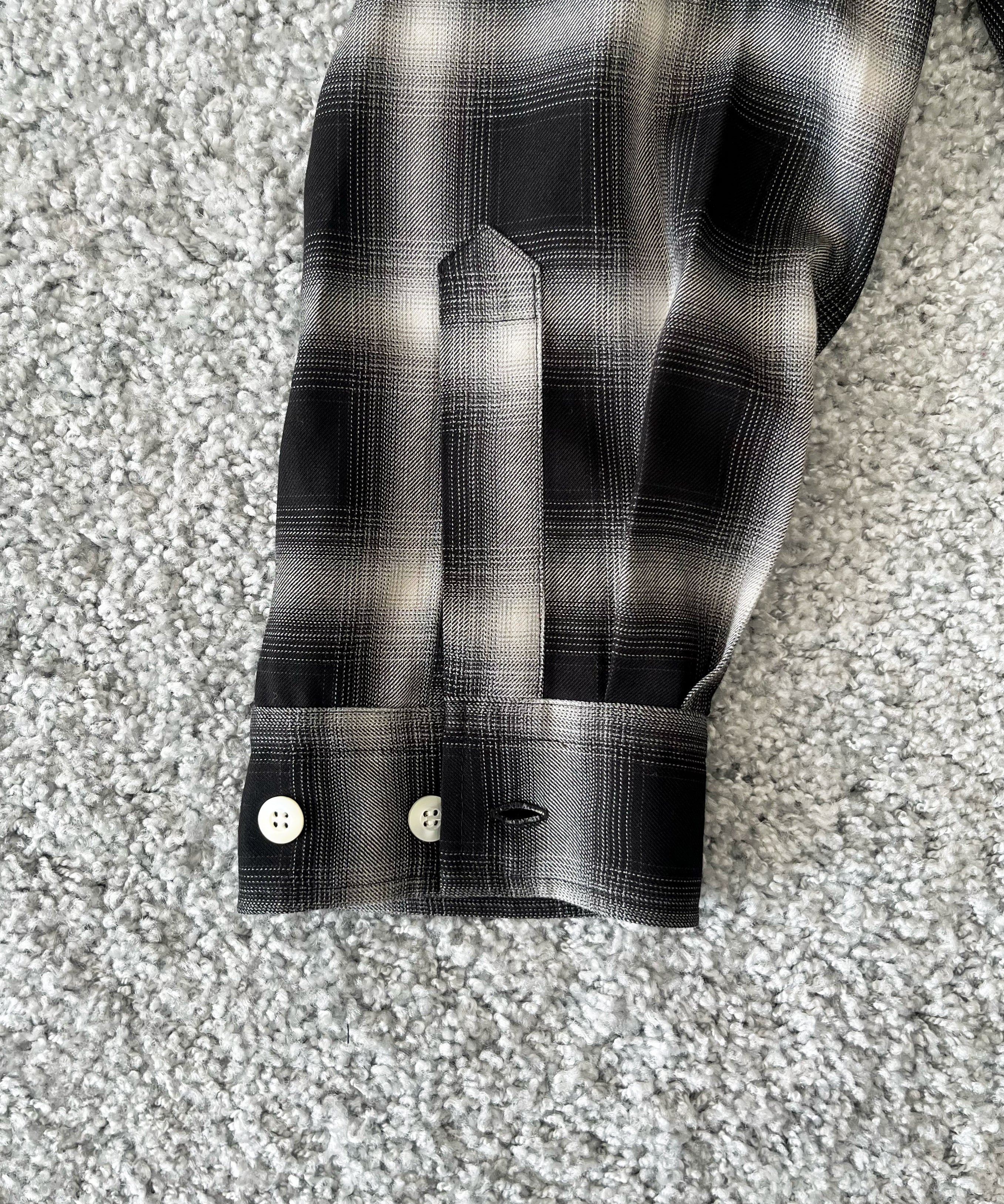 COTTON PAN Soho l/s オンブレシャツ "BLACK"