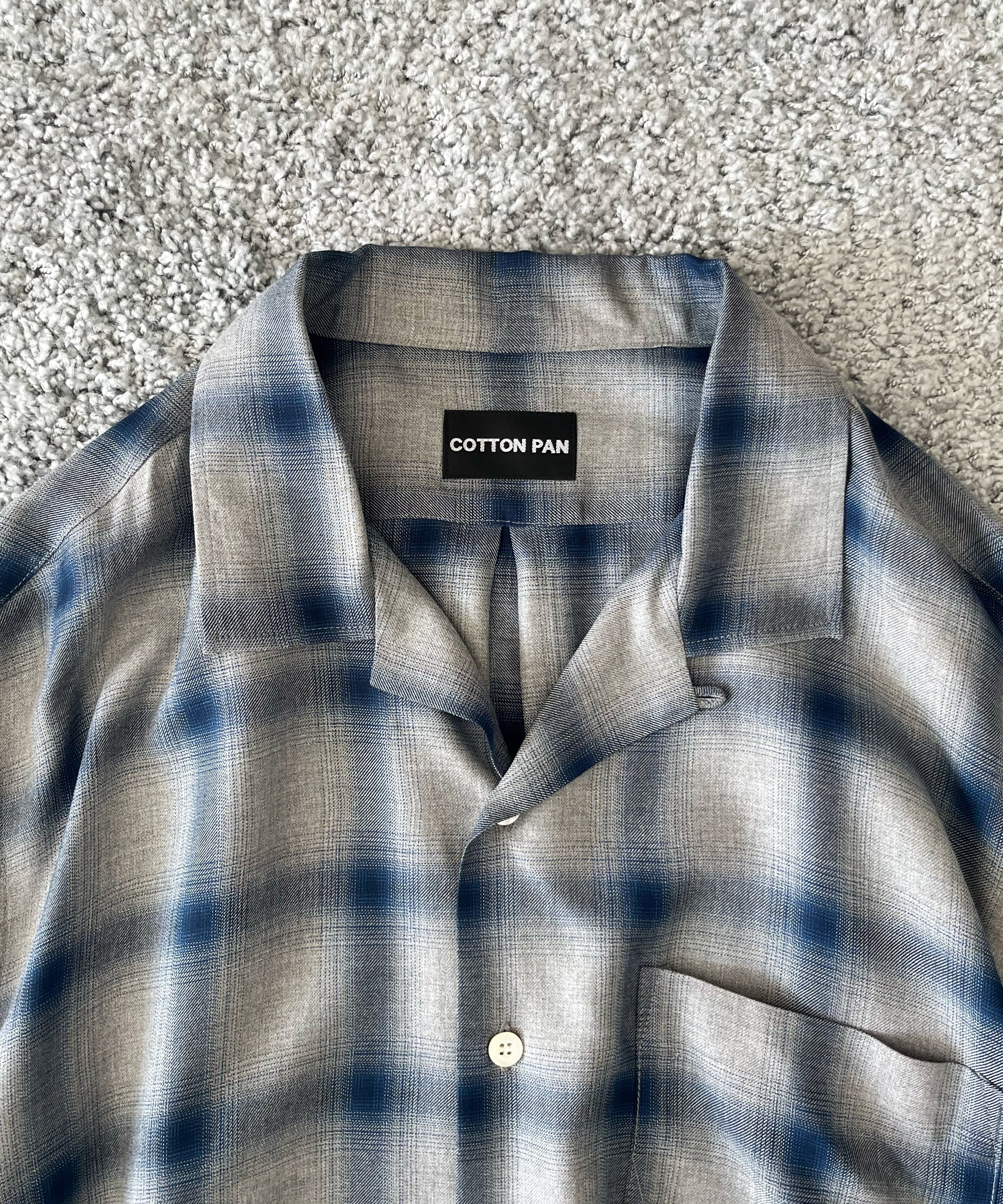 COTTON PAN Soho l/s オンブレシャツ "BLUE"