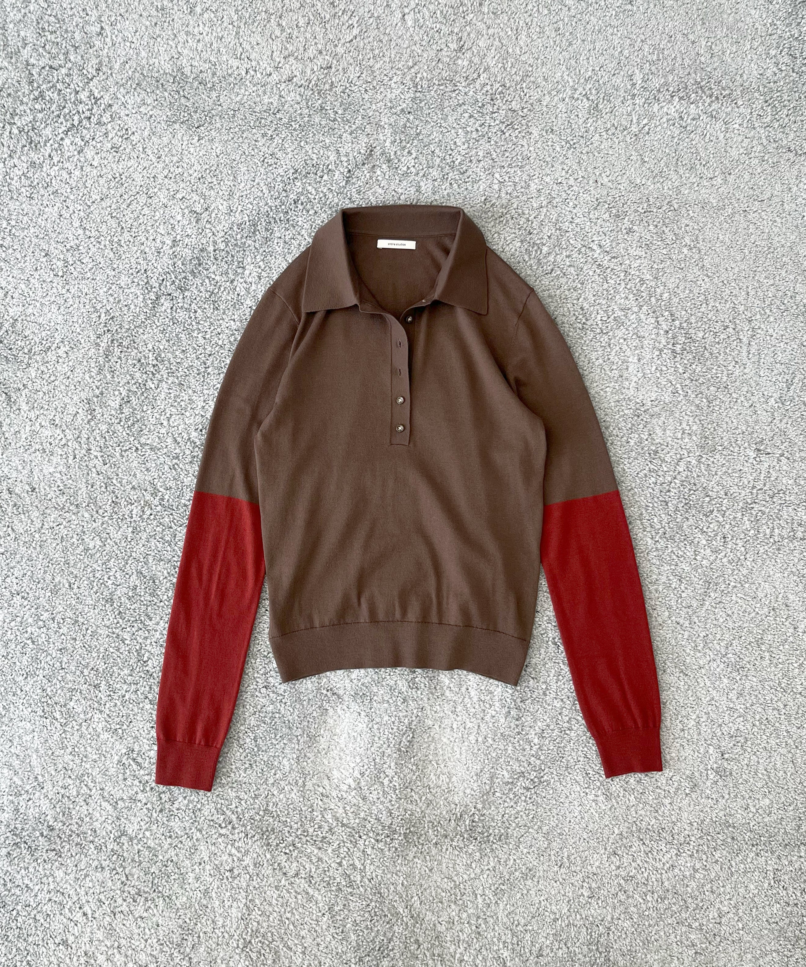 entire studios Split sleeve polo "RUSSULA"