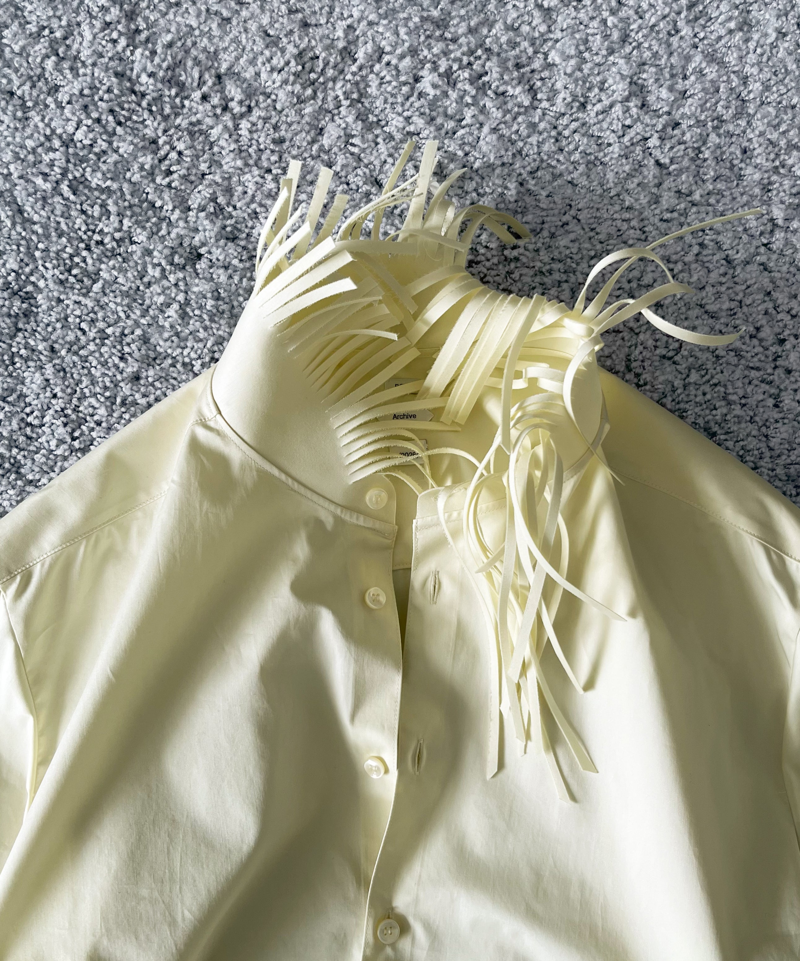 POST ARCHIVE FACTION(PAF) Trimmed Shirt C "YELLOW"