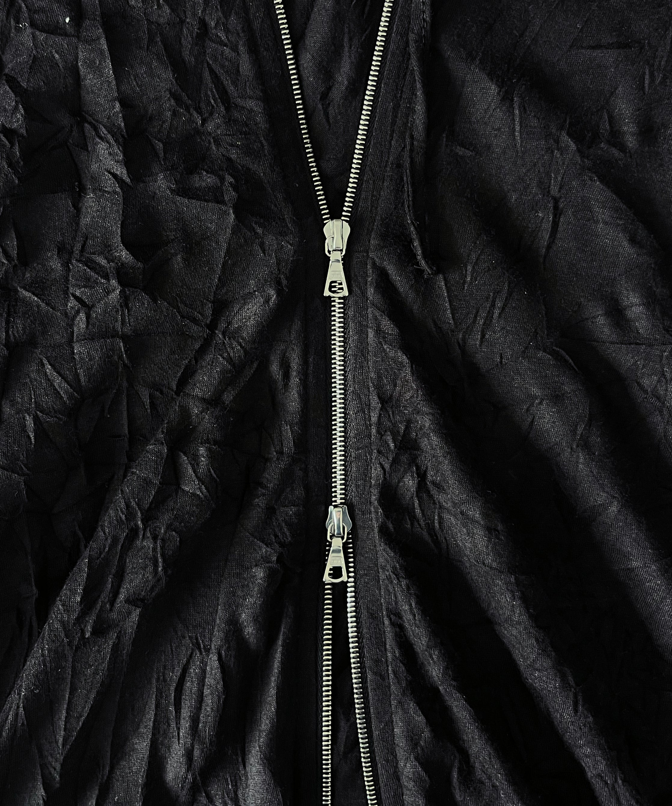POST ARCHIVE FACTION(PAF) Zip hoodie "BLACK"