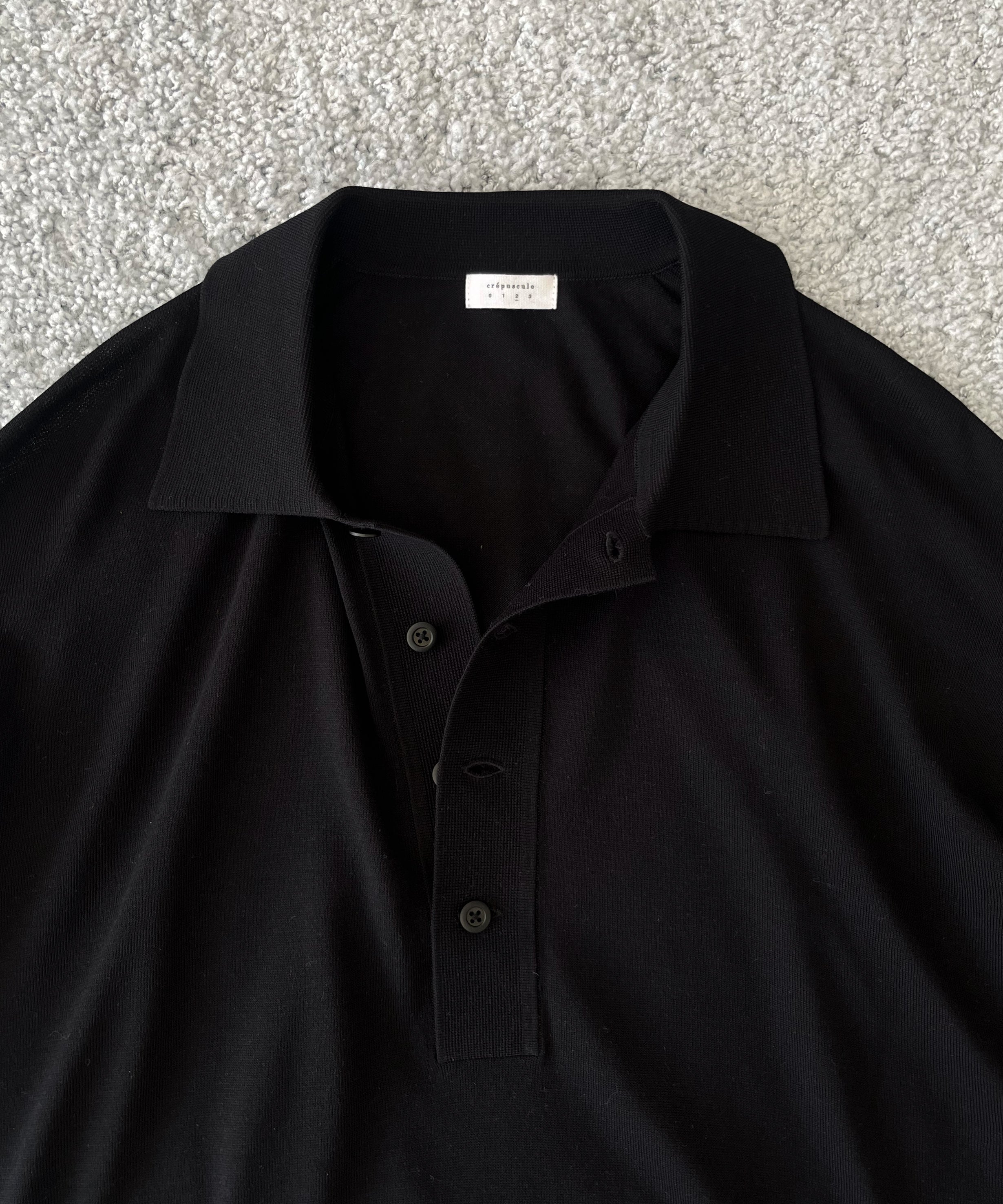 crepuscule S/s polo "BLACK"