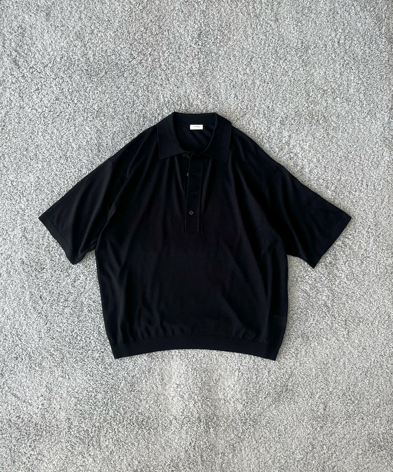 【EXCLUSIVE】crepuscule S/s polo "WINE"