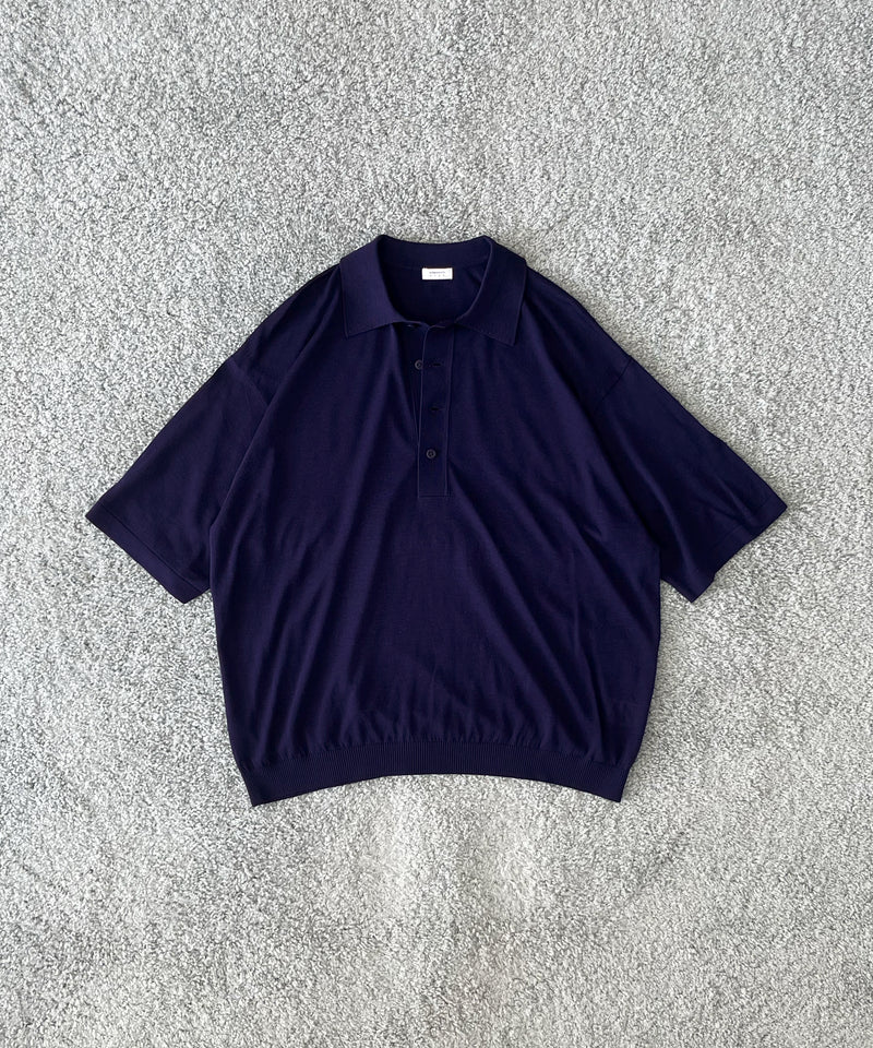 【EXCLUSIVE】crepuscule S/s polo "WINE"