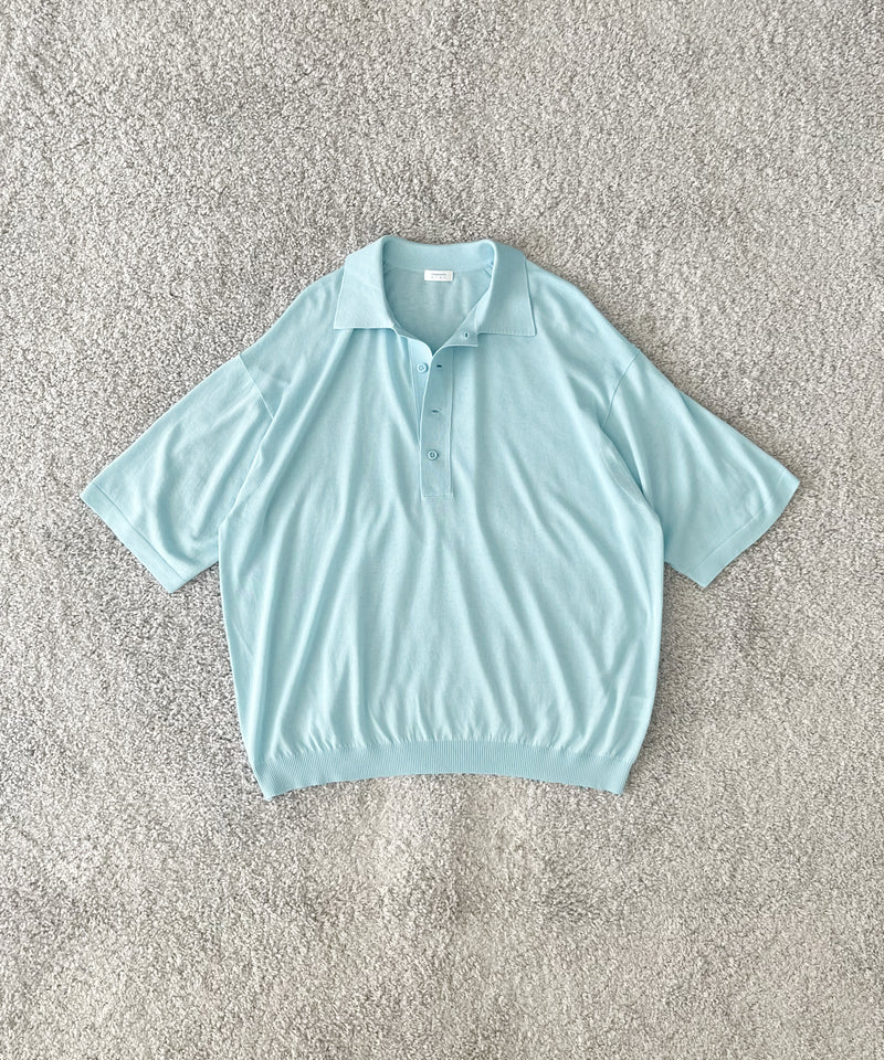 【EXCLUSIVE】crepuscule S/s polo "WINE"