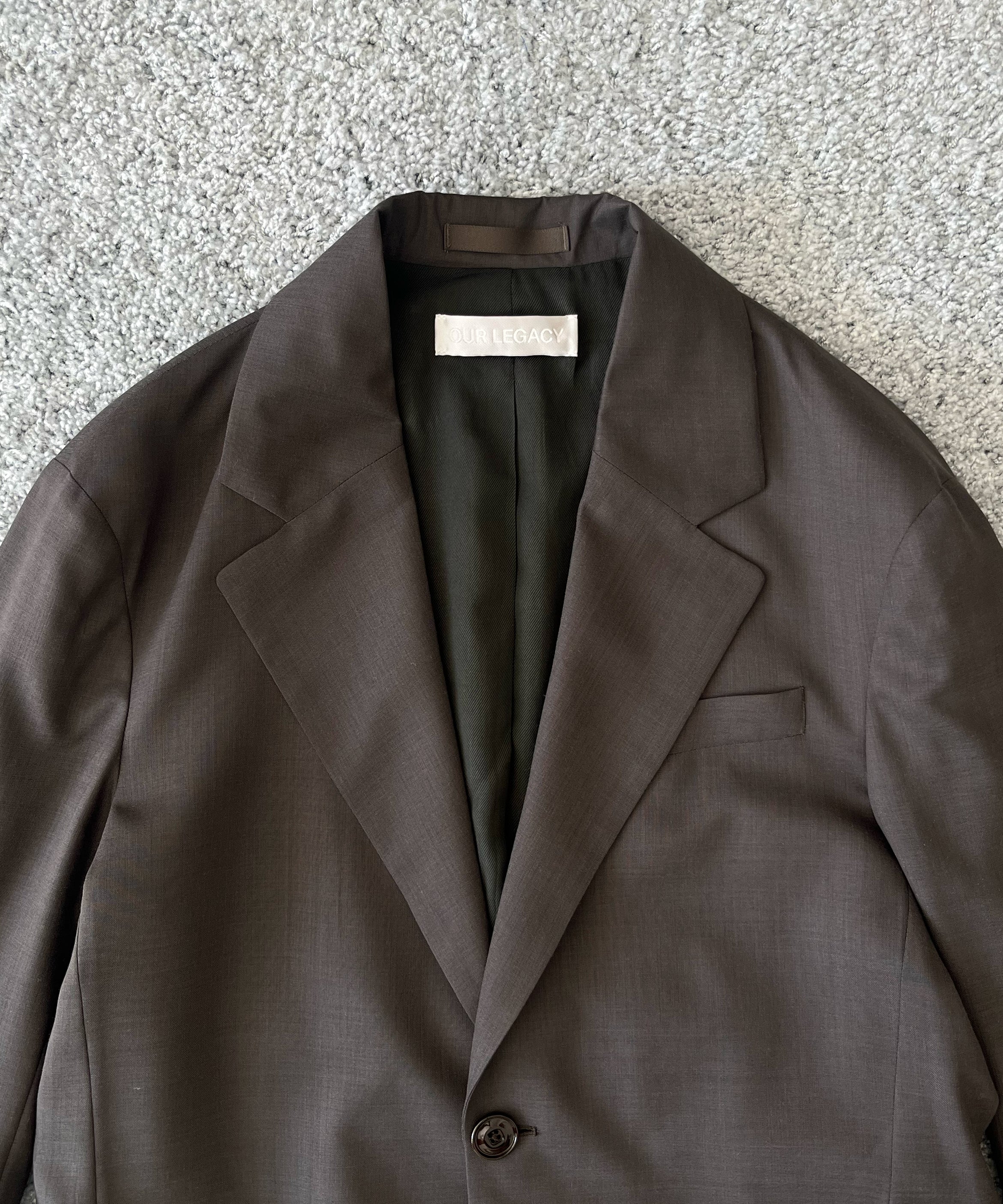 OUR LEGACY Industry blazer “STORM GREY MERINO VOILE”
