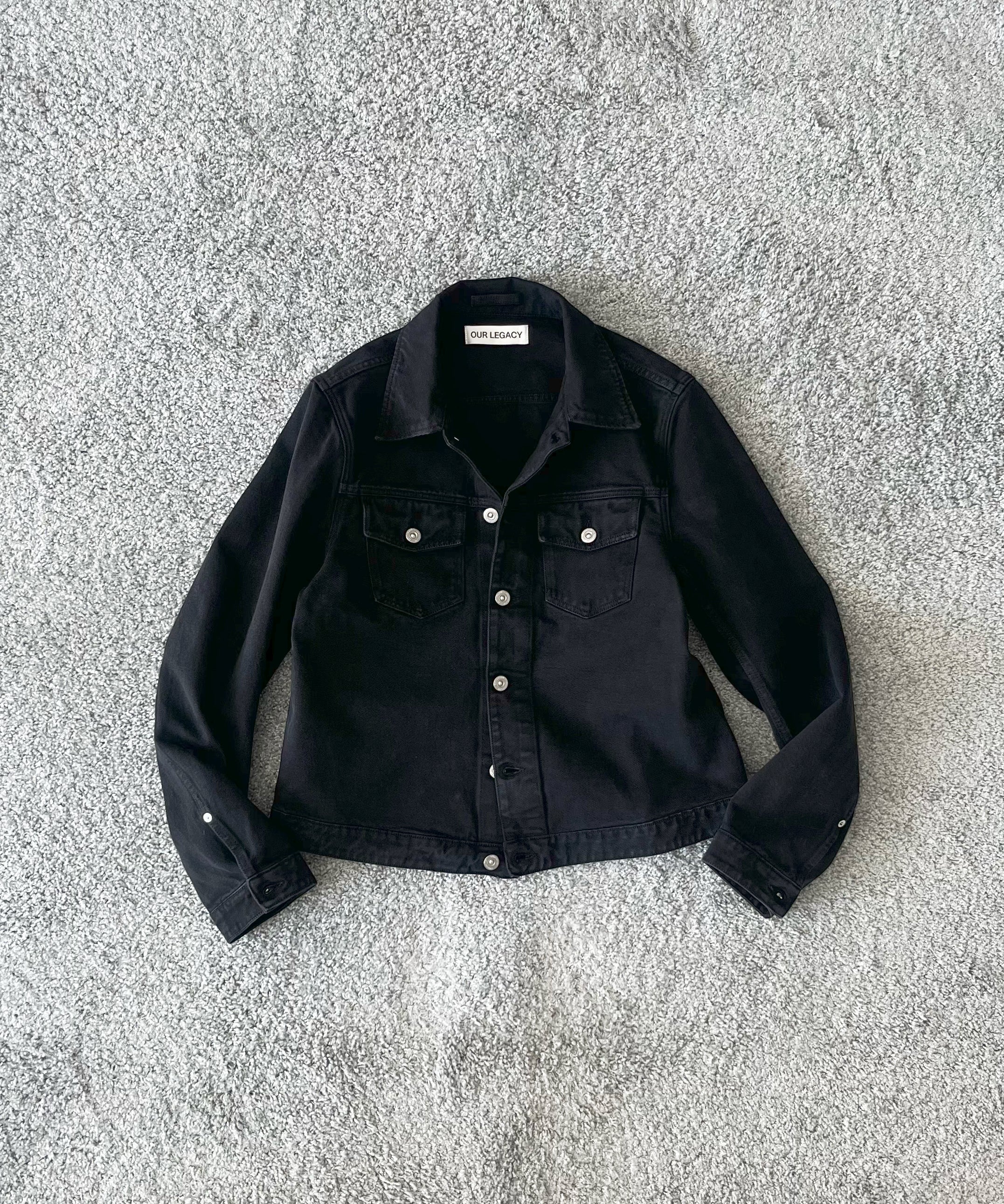 OUR LEGACY Origin jacket “OVERDYED HIGHWAY BLACK”