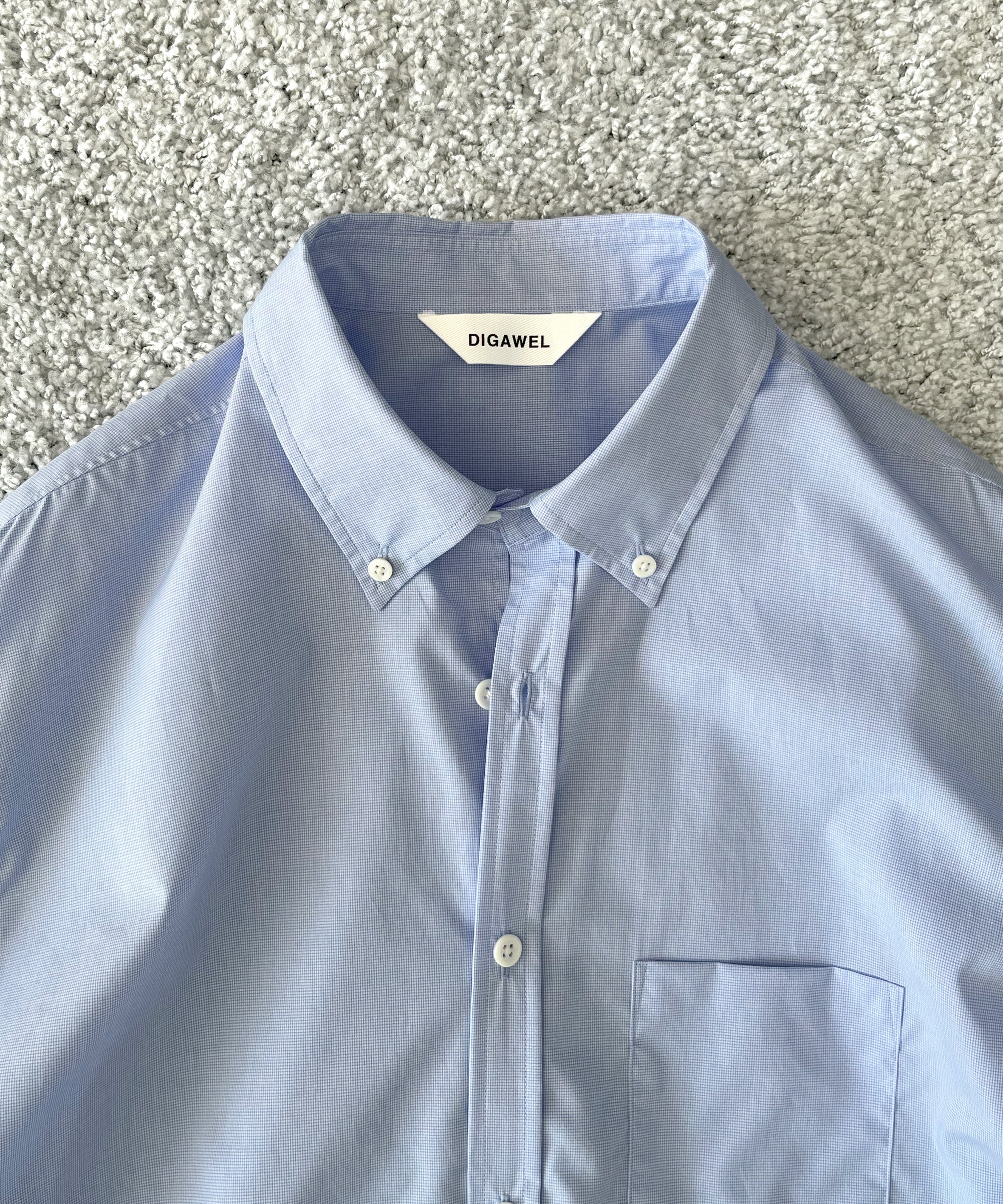 DIGAWEL Buttondown shirt "BLUE"