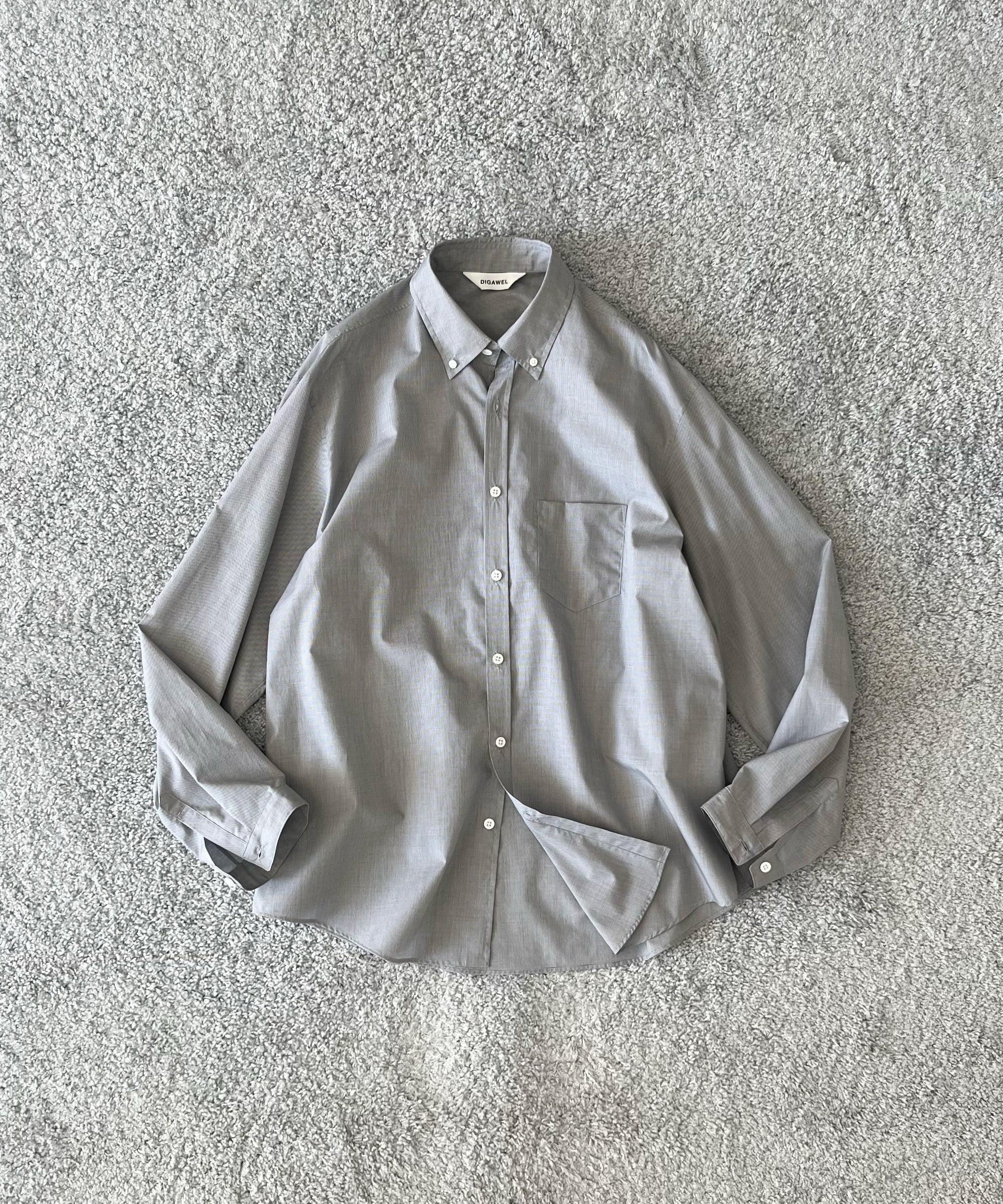 DIGAWEL【ディガウェル】メンズ 長袖シャツ Buttondown shirt 
