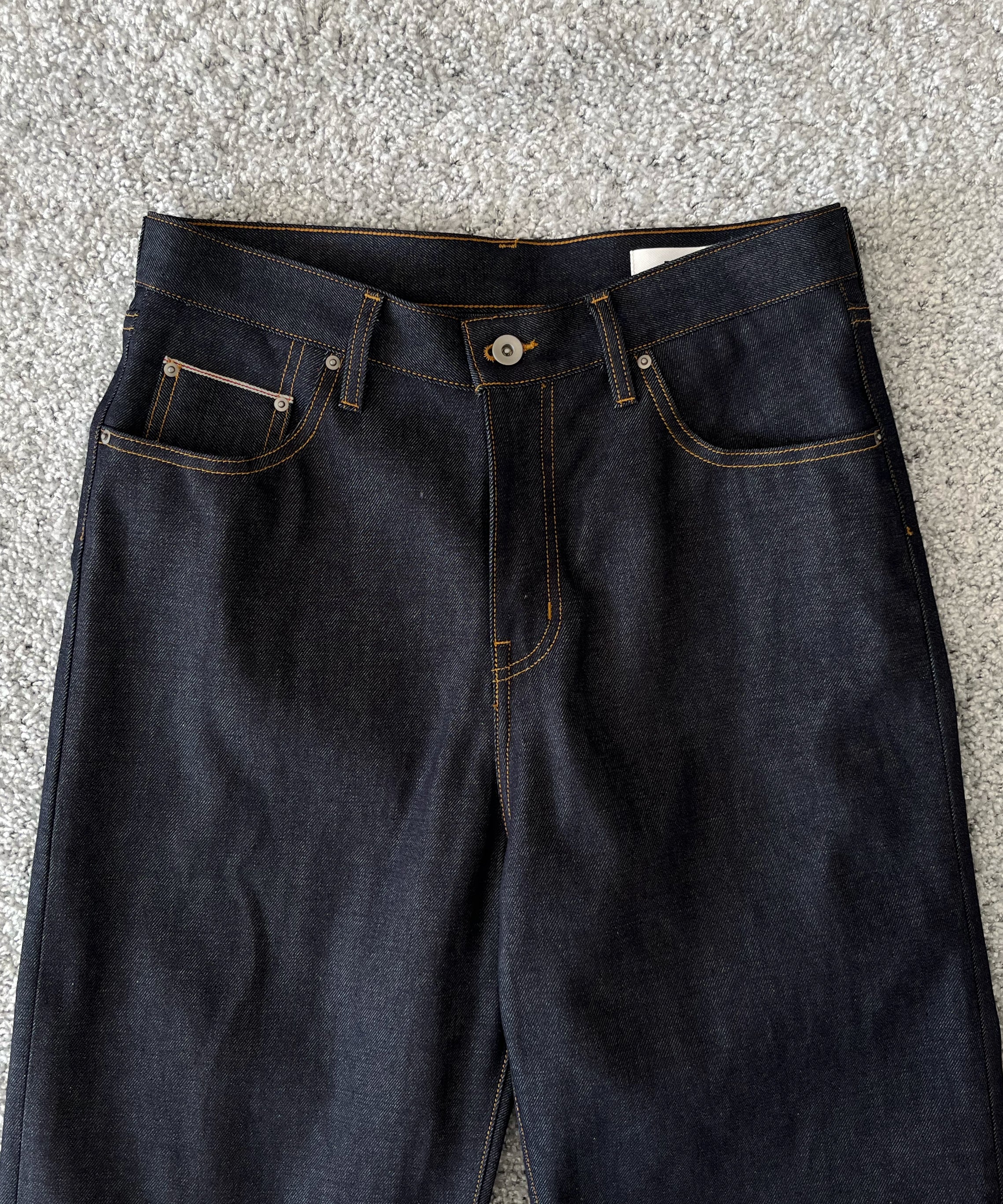 DIGAWEL Straight denim pants "NAVY"