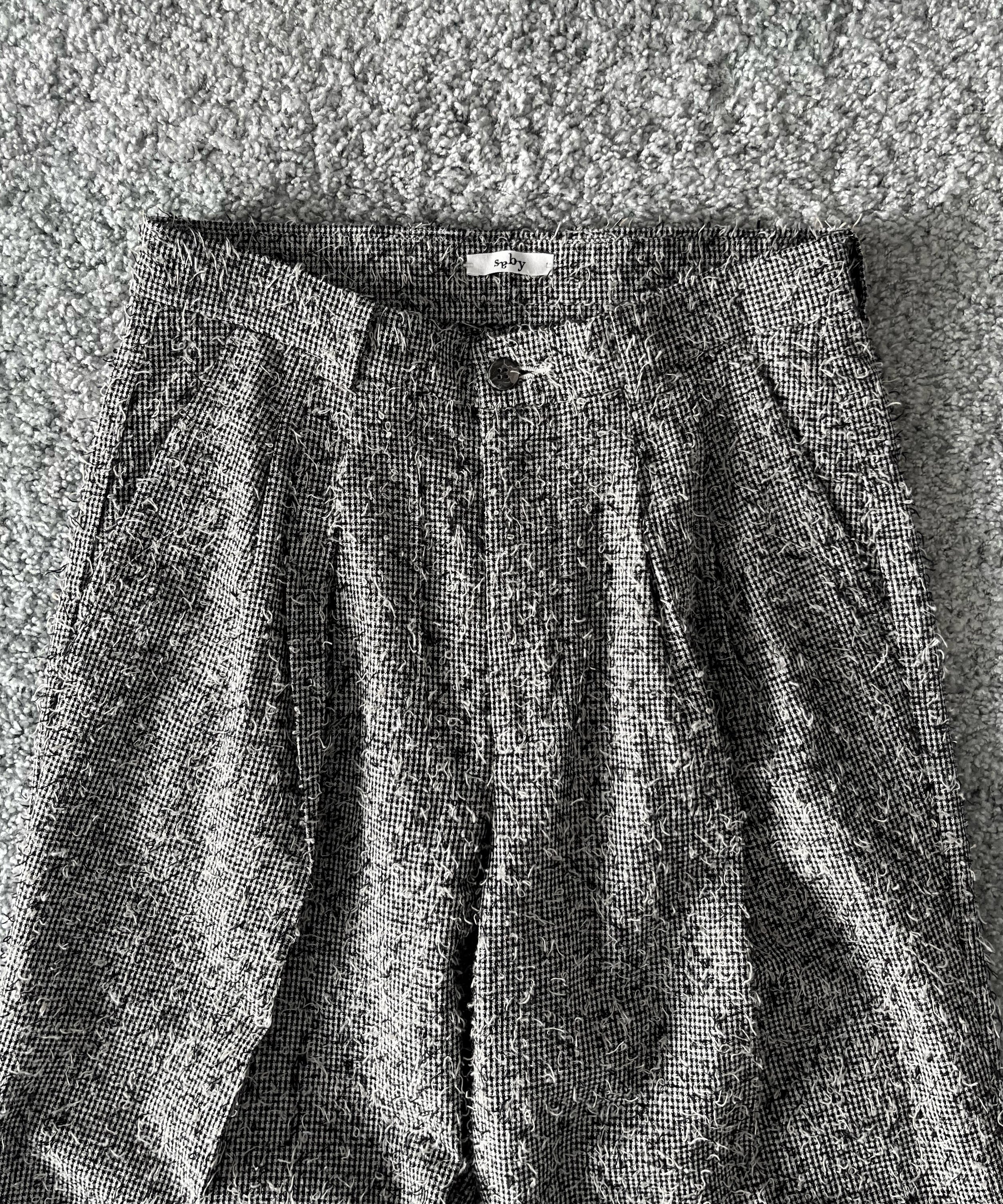 saby Sleeping trouser - cotton linen FAB × Needles Work - "HOUNDSTOOTH"
