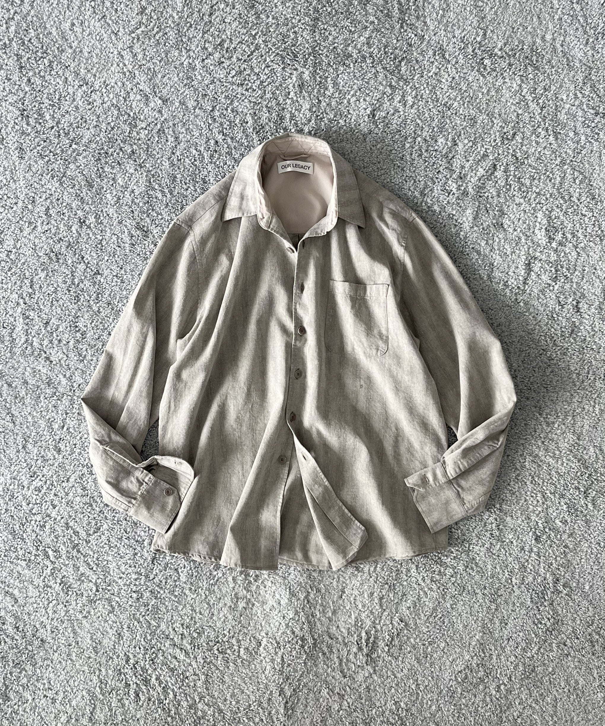 OUR LEGACY Above shirt "SAGE TRAIL CHECK DRYLINE WEAVE"