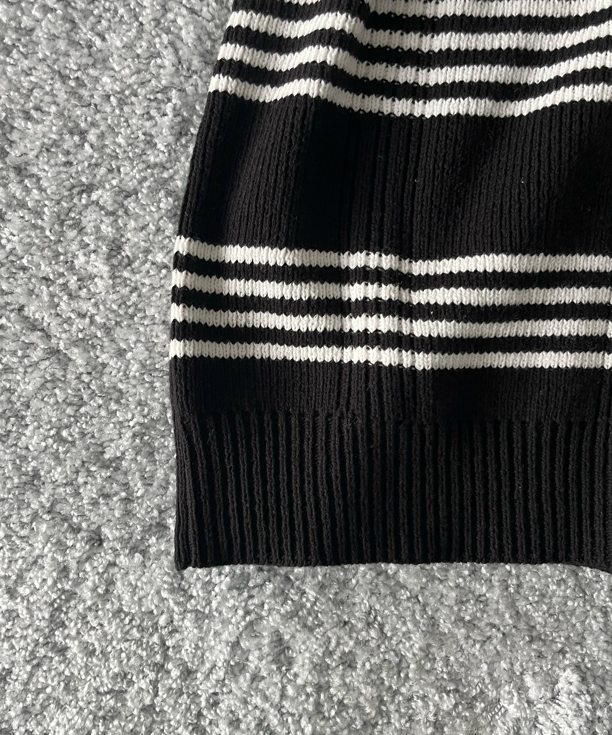 NEONSIGN Drop needle polo (hs) "BLK / WHT"