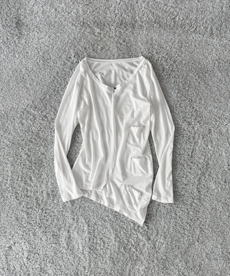ULIKASANCTUS 3-pocket t shirt "WHITE"
