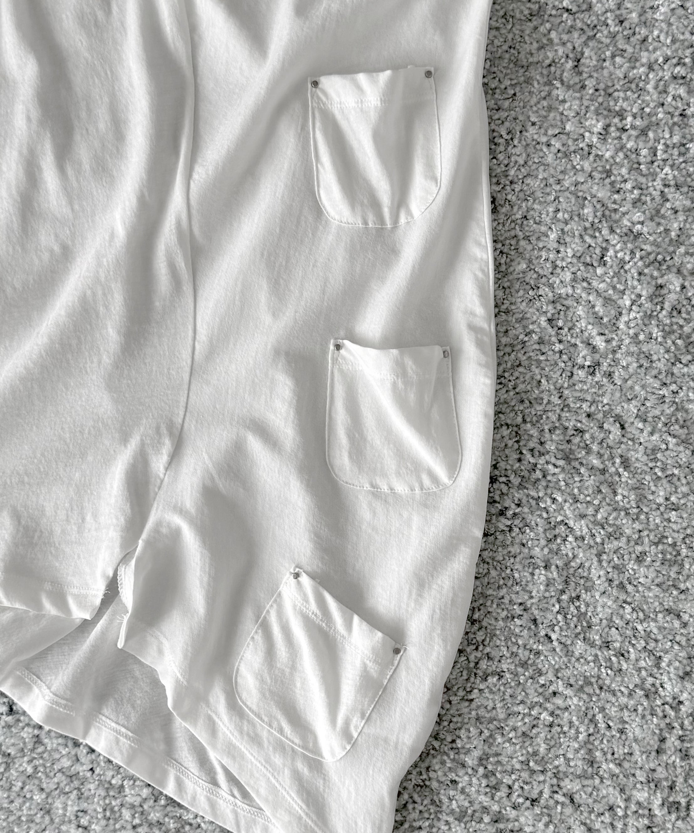 ULIKASANCTUS 3-pocket t shirt "WHITE"