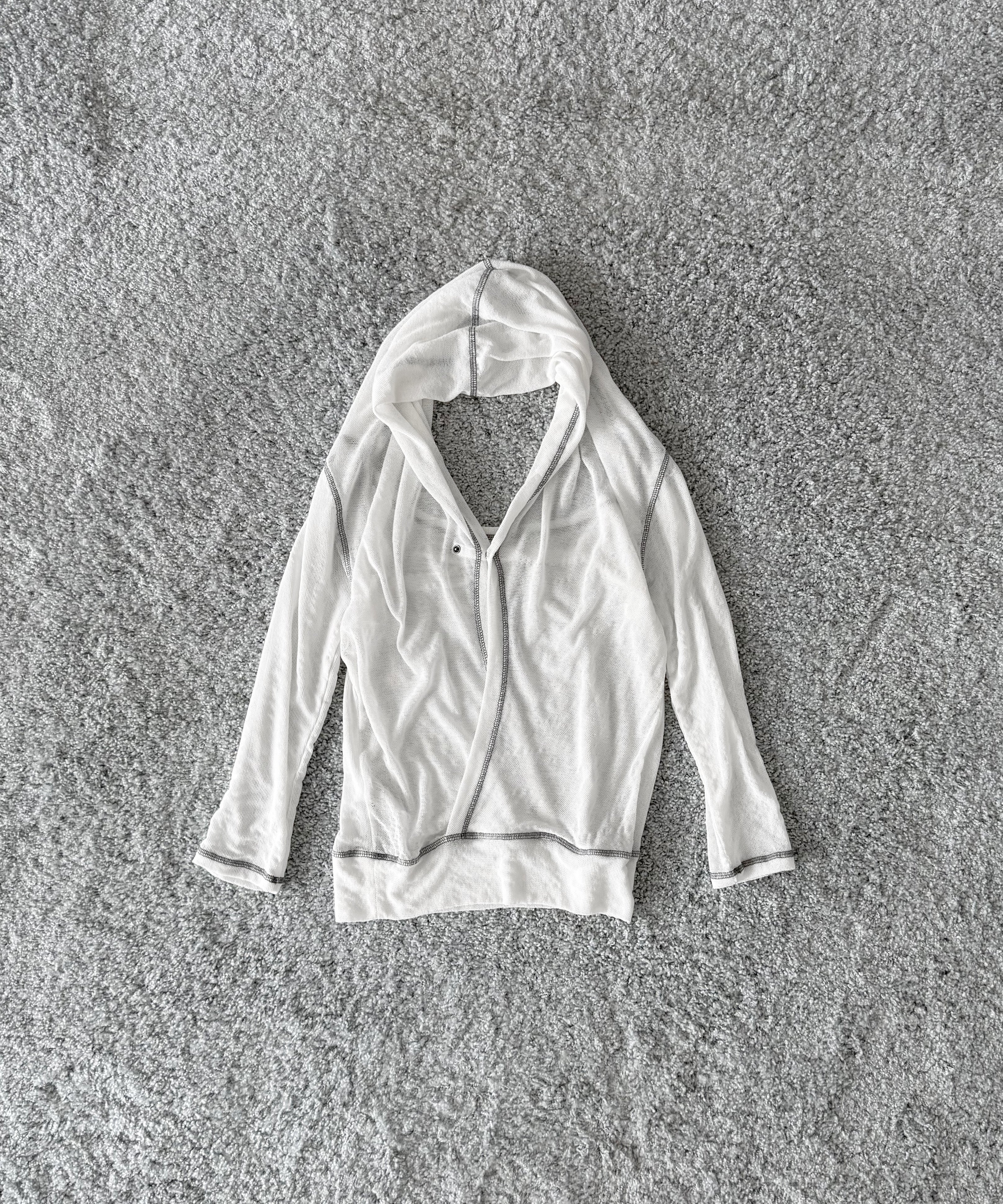 ULIKASANCTUS Back flare mesh top "WHITE"