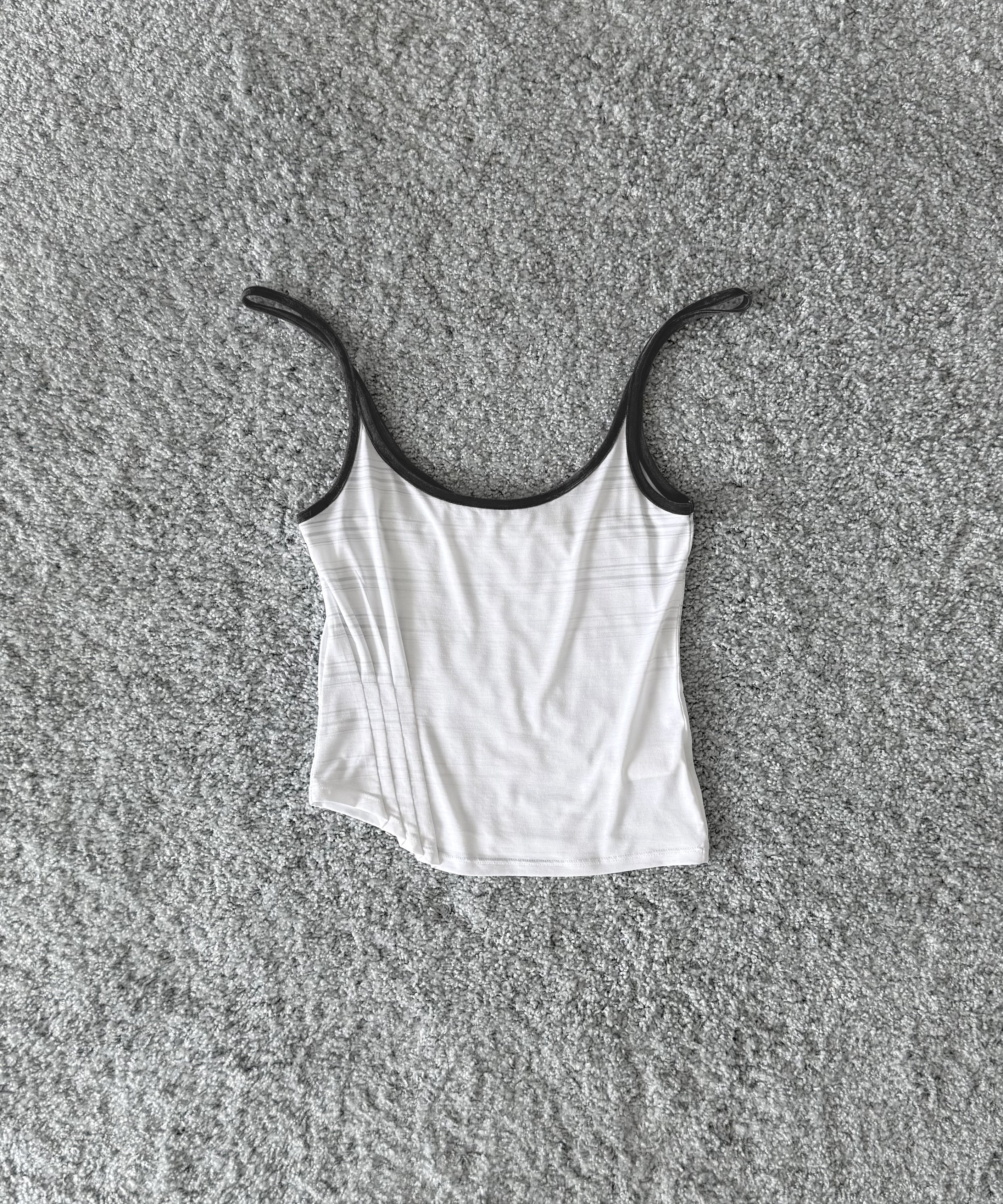 ULIKASANCTUS Stripe pintuck sleeveless "WHITE"
