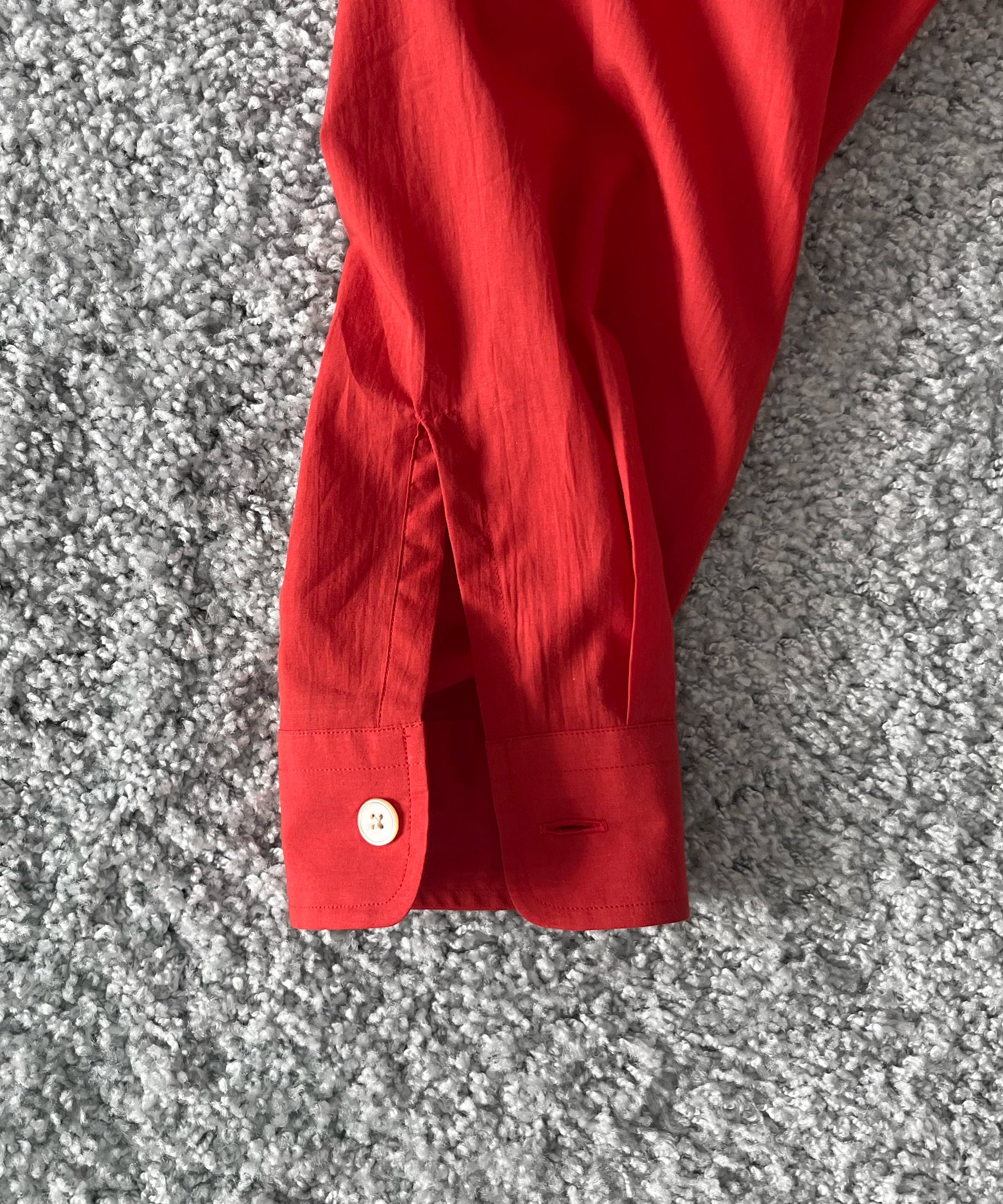 AURALEE Super fine cotton lawn shirt "RED"