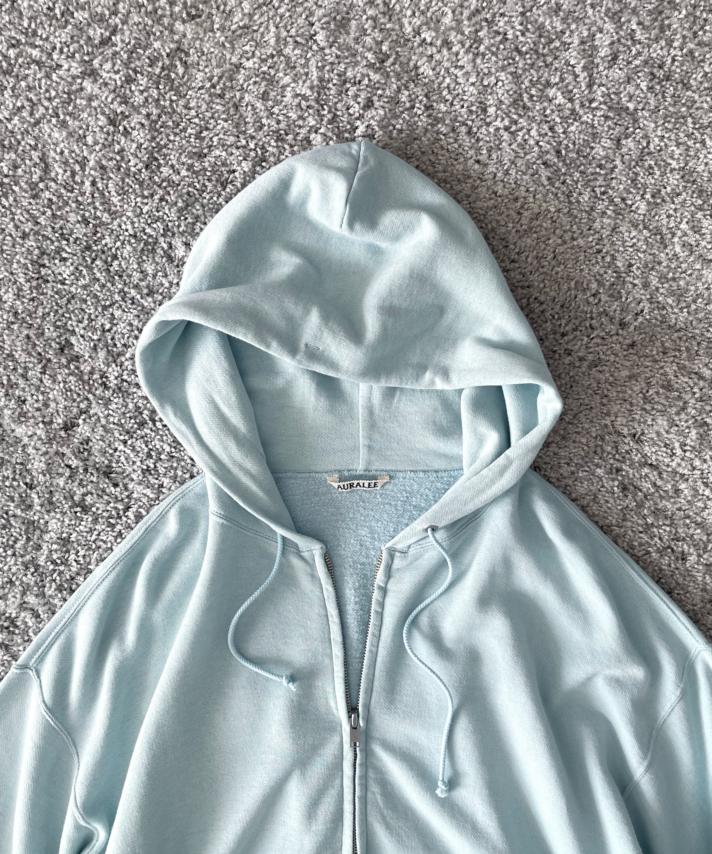 AURALEE【オーラリー】High twist light sweat zip parka AURALEE【オーラリー】High twist light sweat zip parka