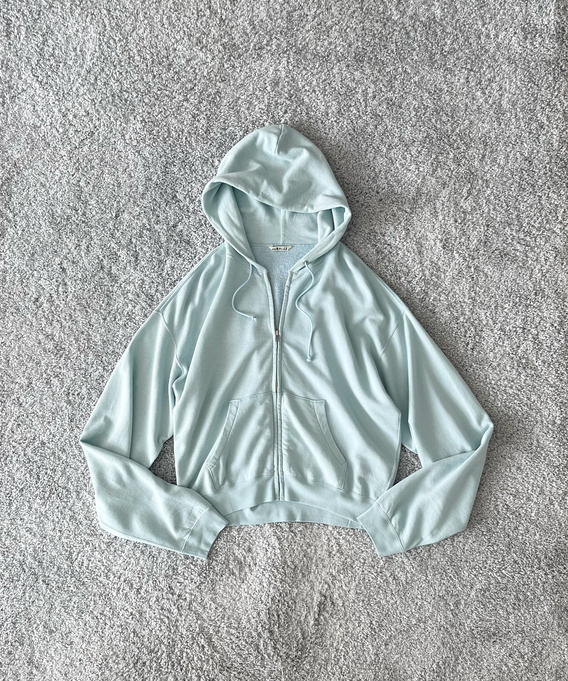 AURALEE【オーラリー】High twist light sweat zip parka 