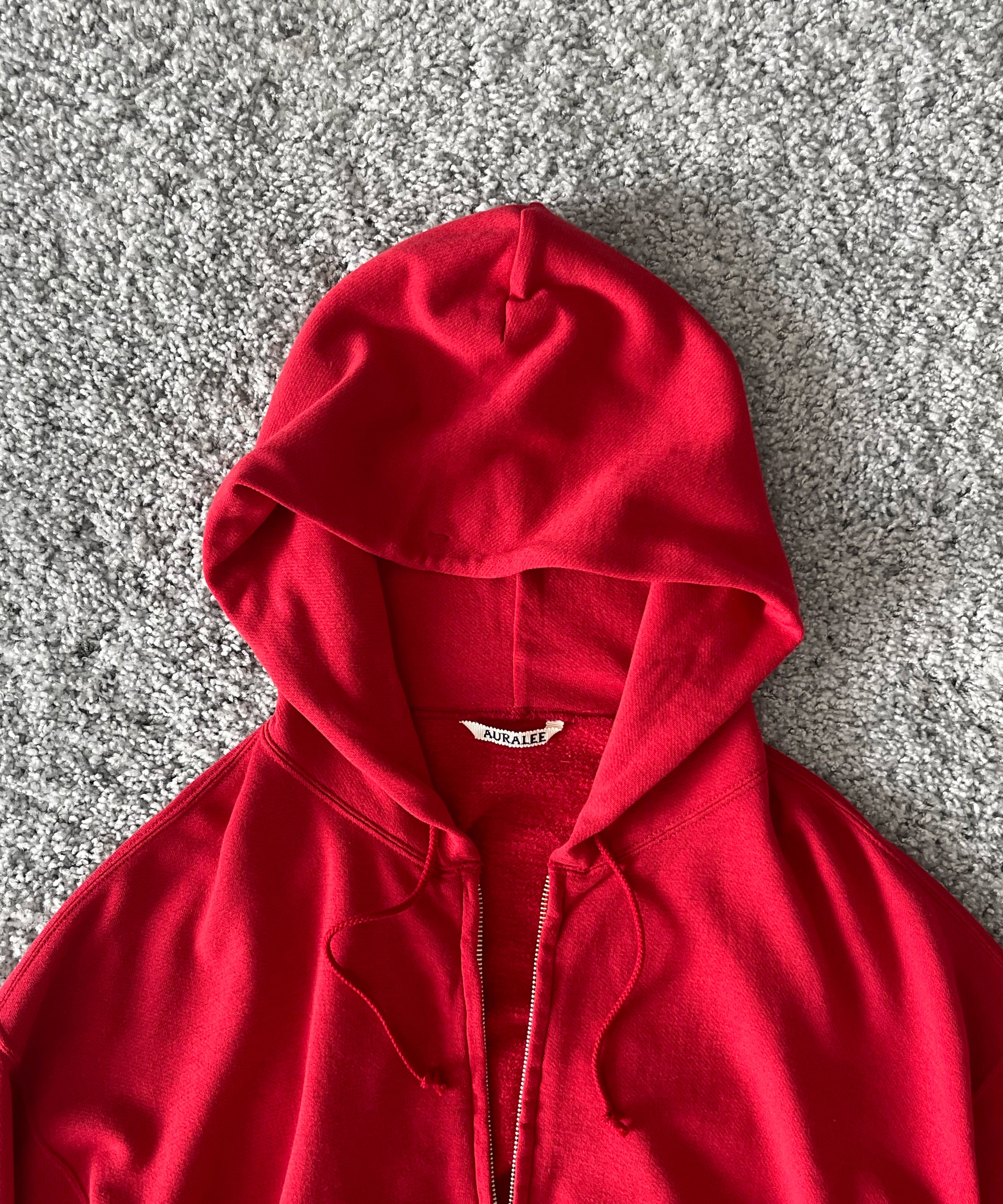 AURALEE【オーラリー】High twist light sweat zip parka 