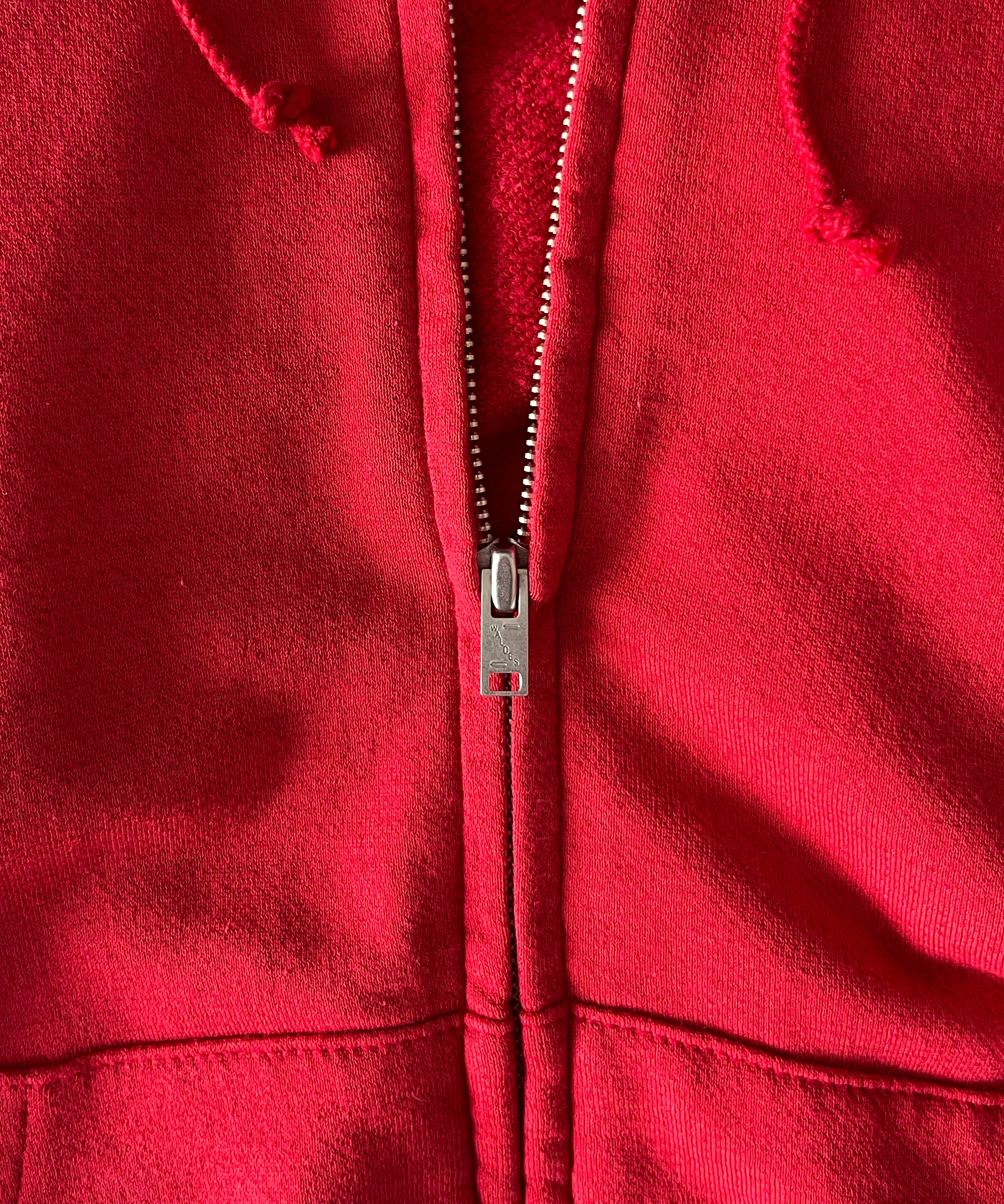 AURALEE High twist light sweat zip parka "RED"
