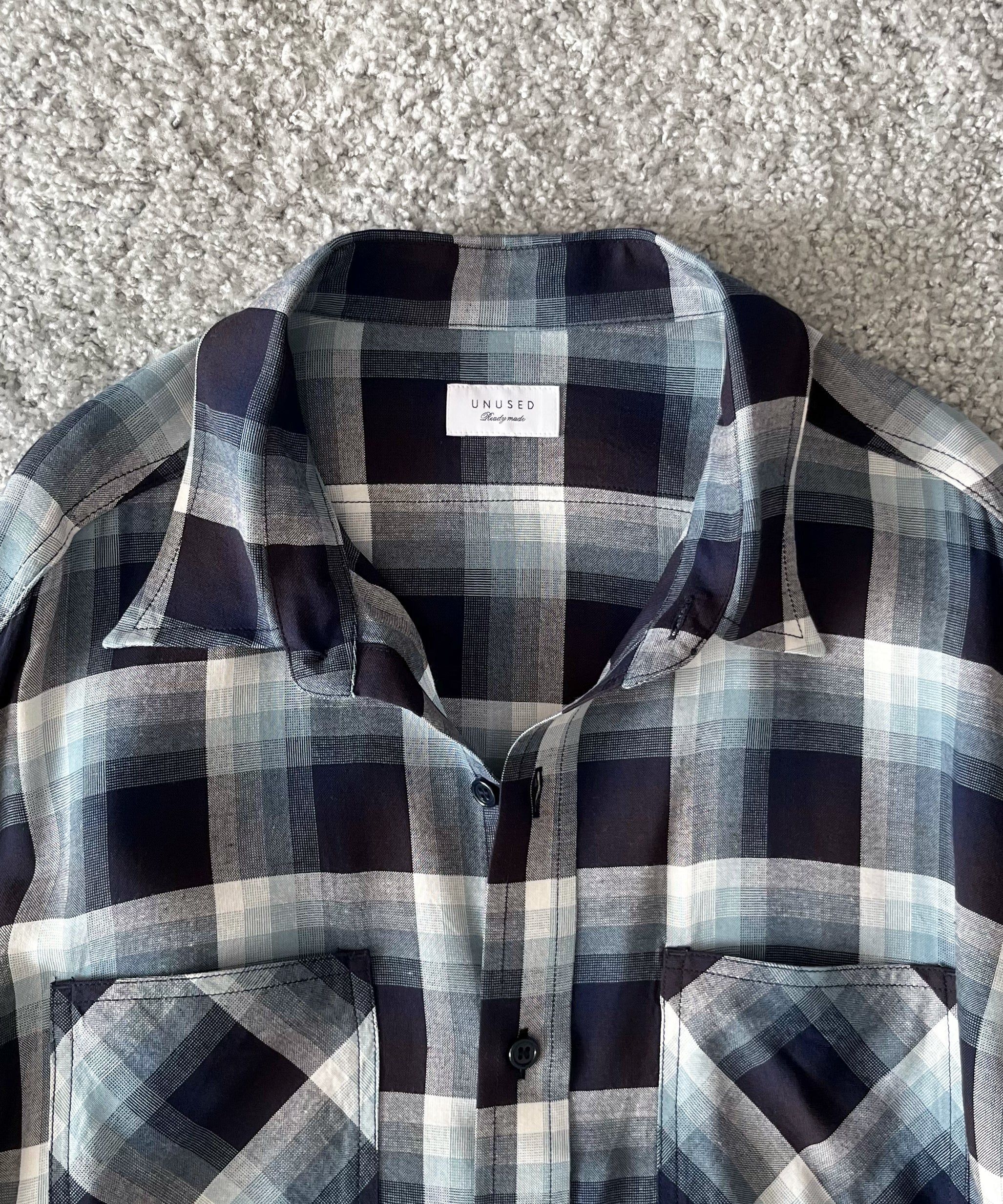 UNUSED【アンユーズド】メンズ 長袖シャツ Us2562 long sleeve rayon