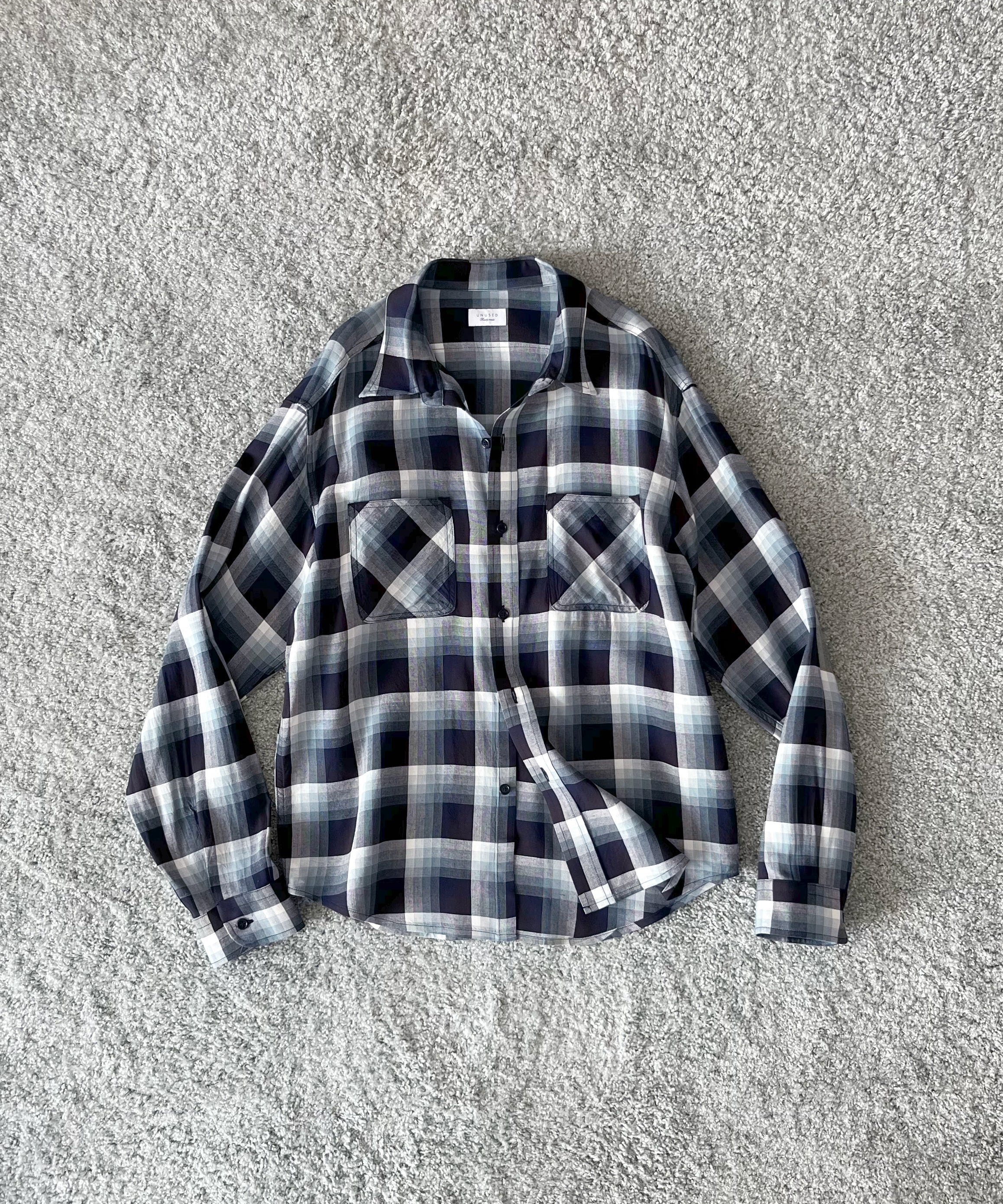 UNUSED【アンユーズド】メンズ 長袖シャツ Us2562 long sleeve rayon