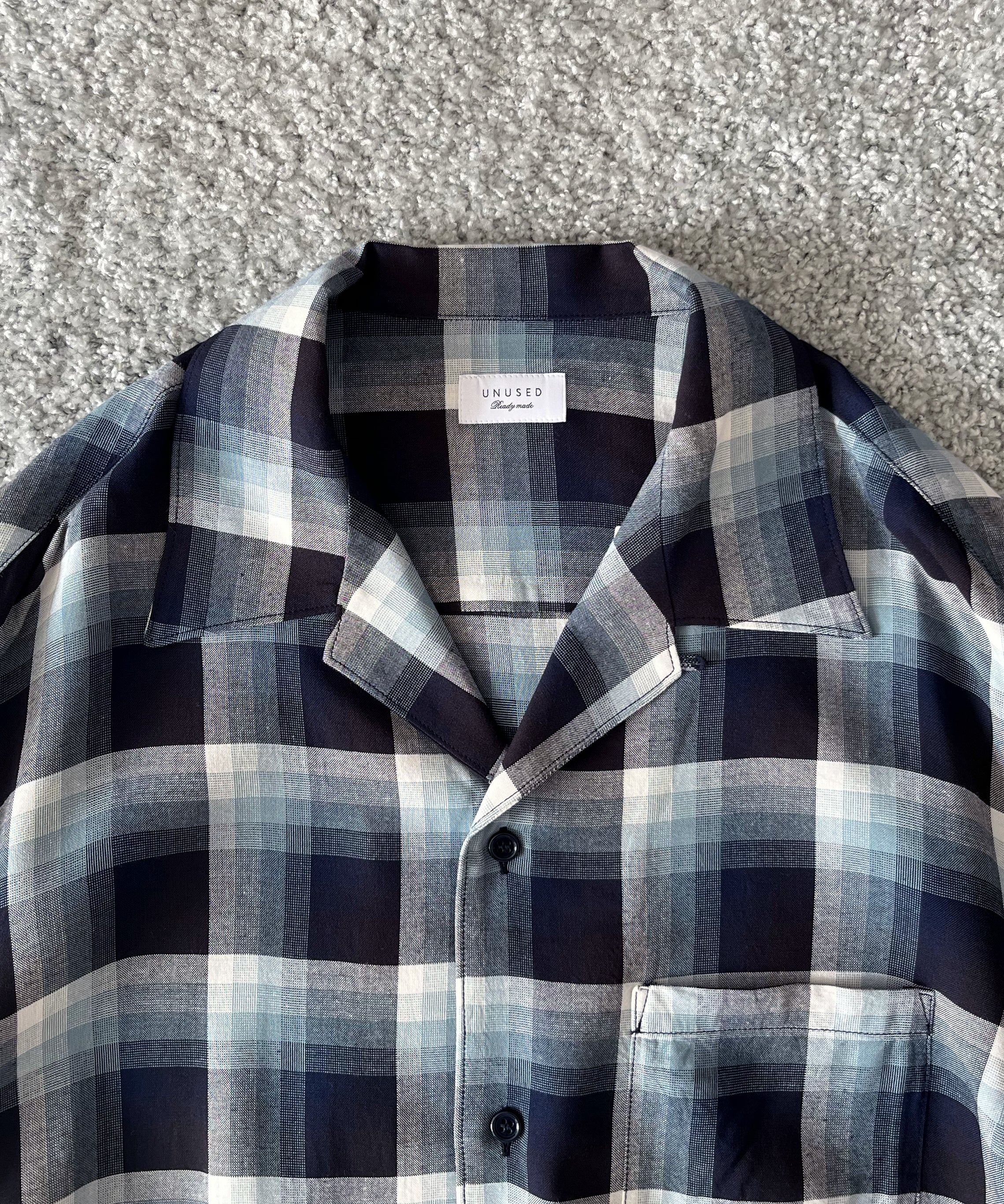 UNUSED【アンユーズド】メンズ 半袖シャツ Us2563 short sleeve rayon
