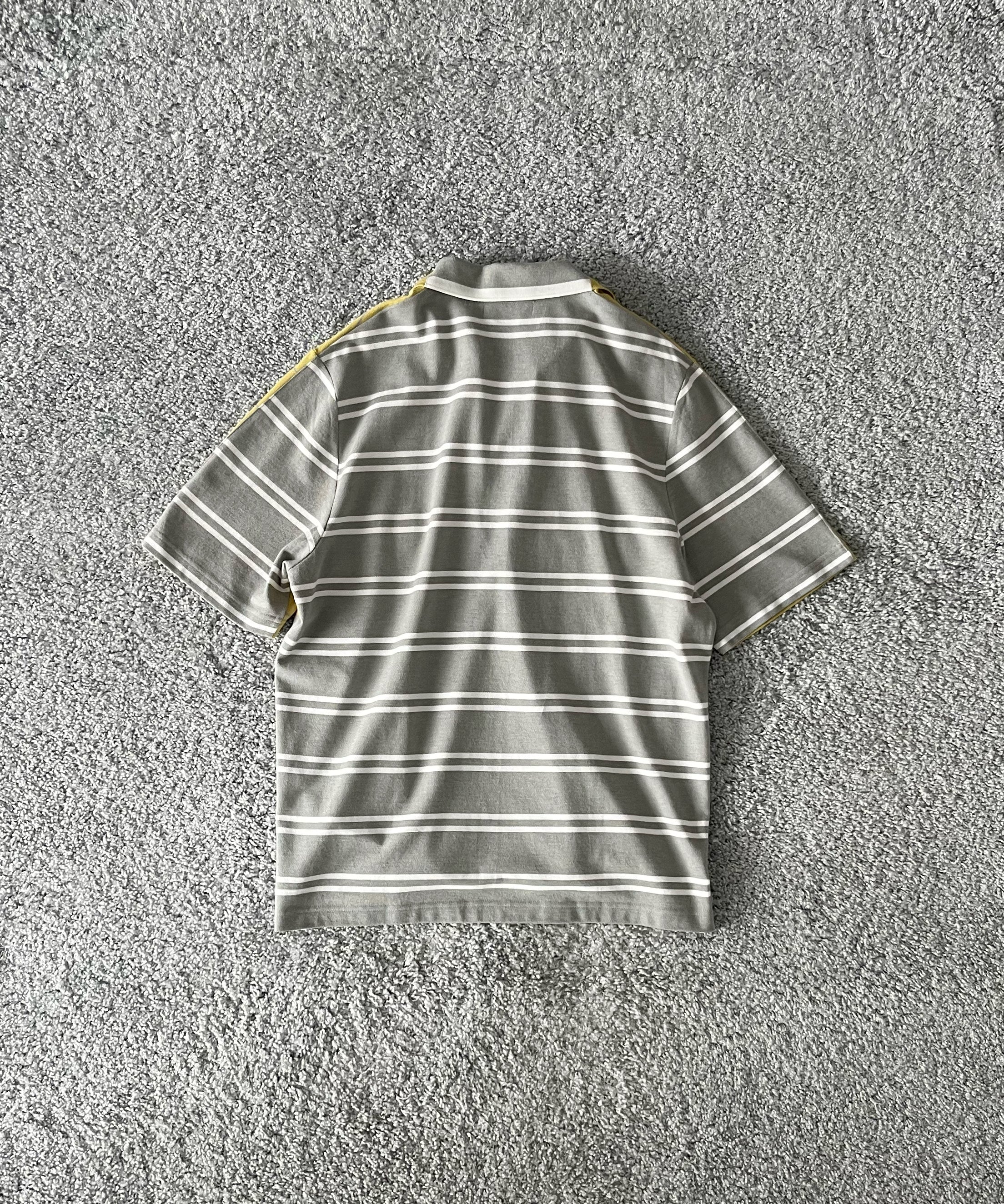 FRED PERRY Cg-half and half polo shirt “UNIFORM OFF-W”