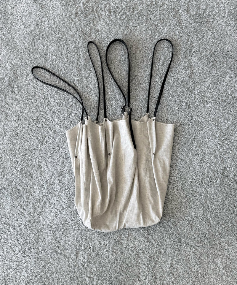 ULIKASANCTUS Four handle bag "NATURAL"