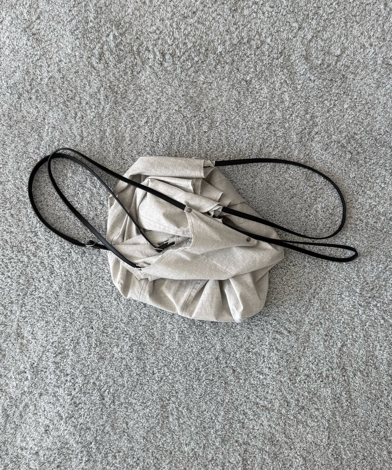 ULIKASANCTUS Four handle bag "NATURAL"
