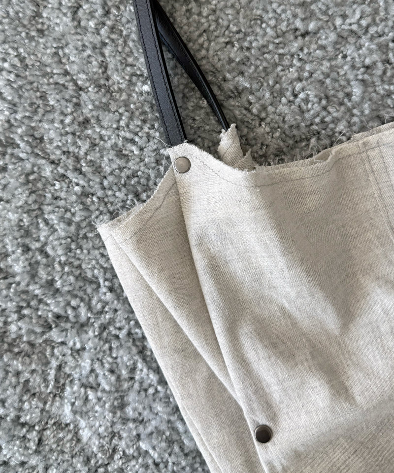 ULIKASANCTUS Four handle bag "NATURAL"
