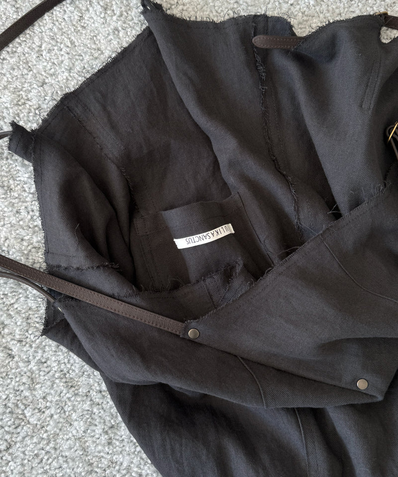 ULIKASANCTUS Four handle bag "NAVY"
